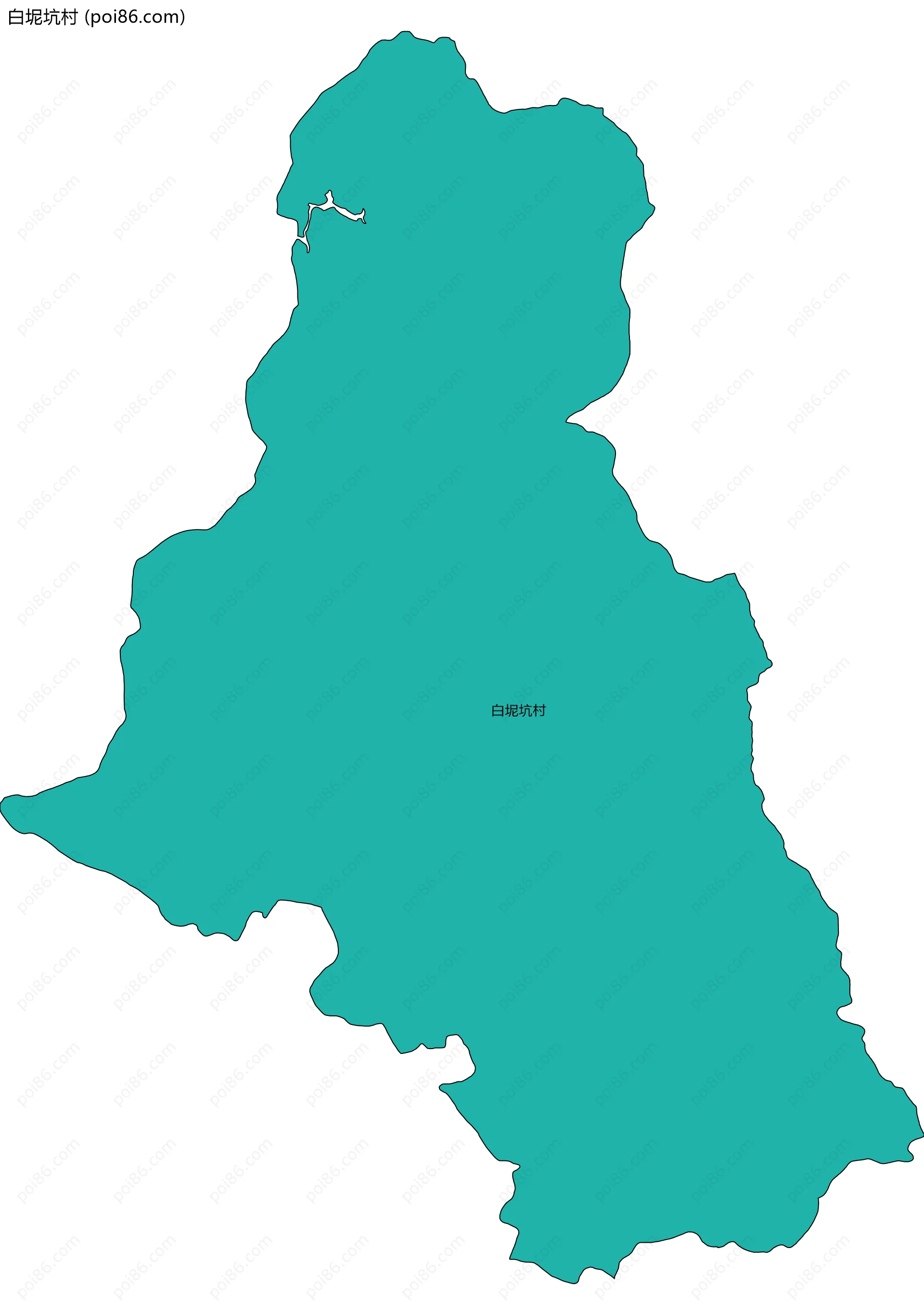 白坭坑村边界地图