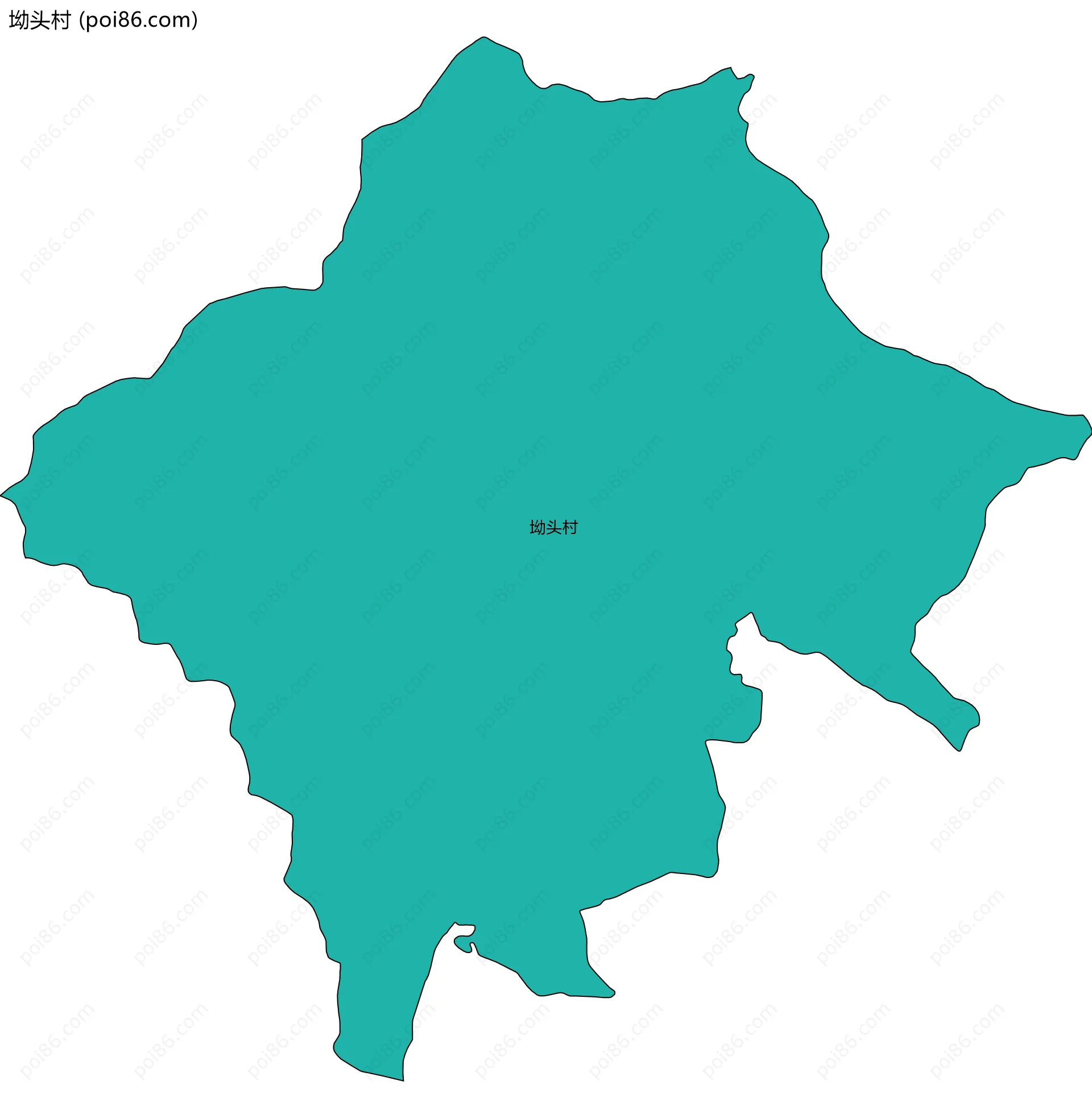 坳头村边界地图