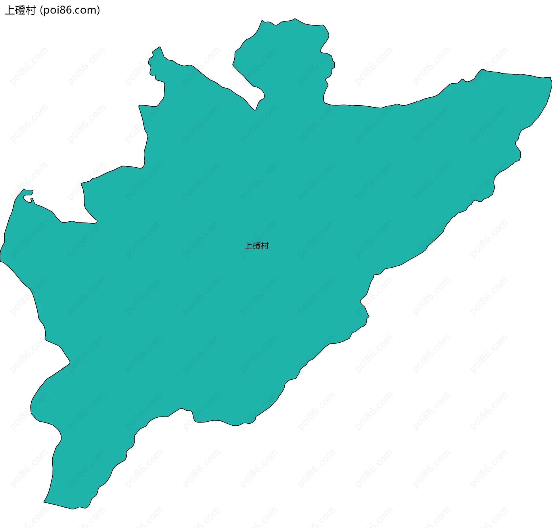 上磴村边界地图