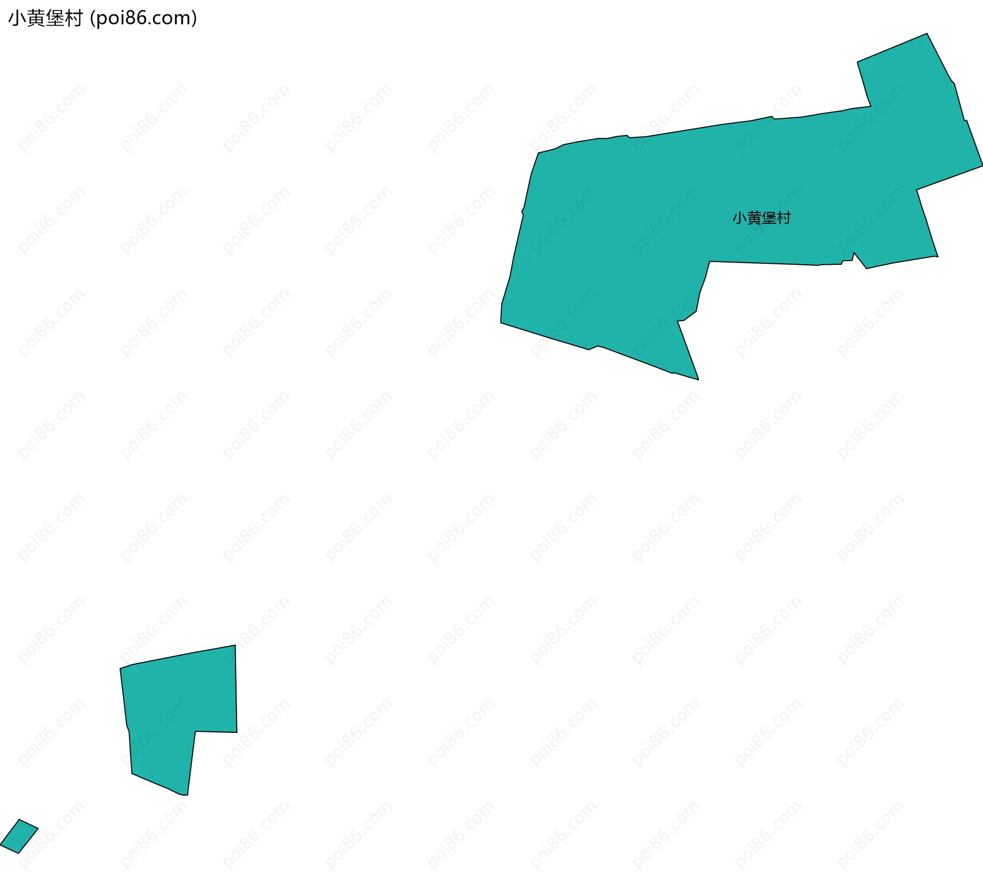 小黄堡村边界地图