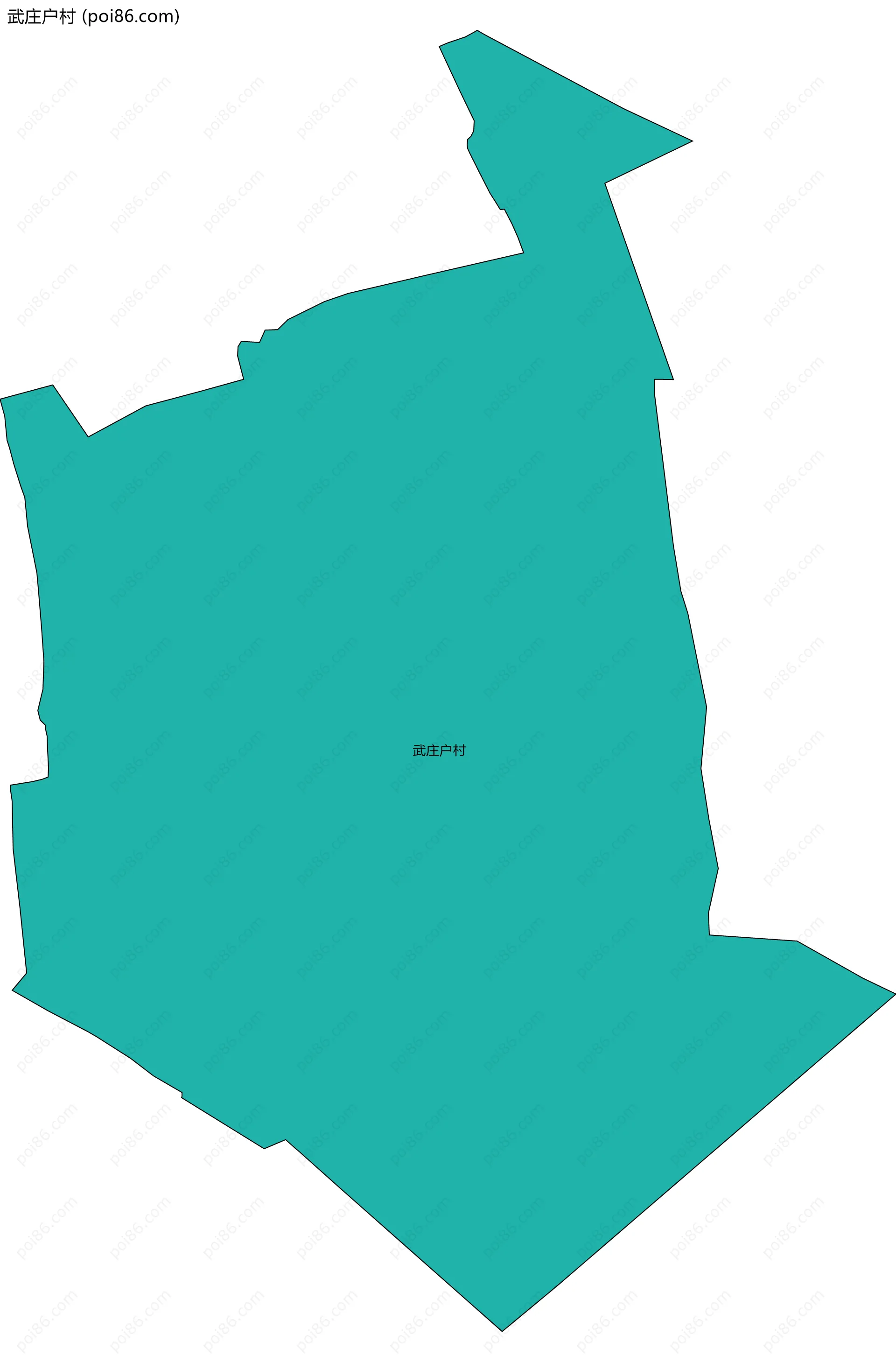 武庄户村边界地图