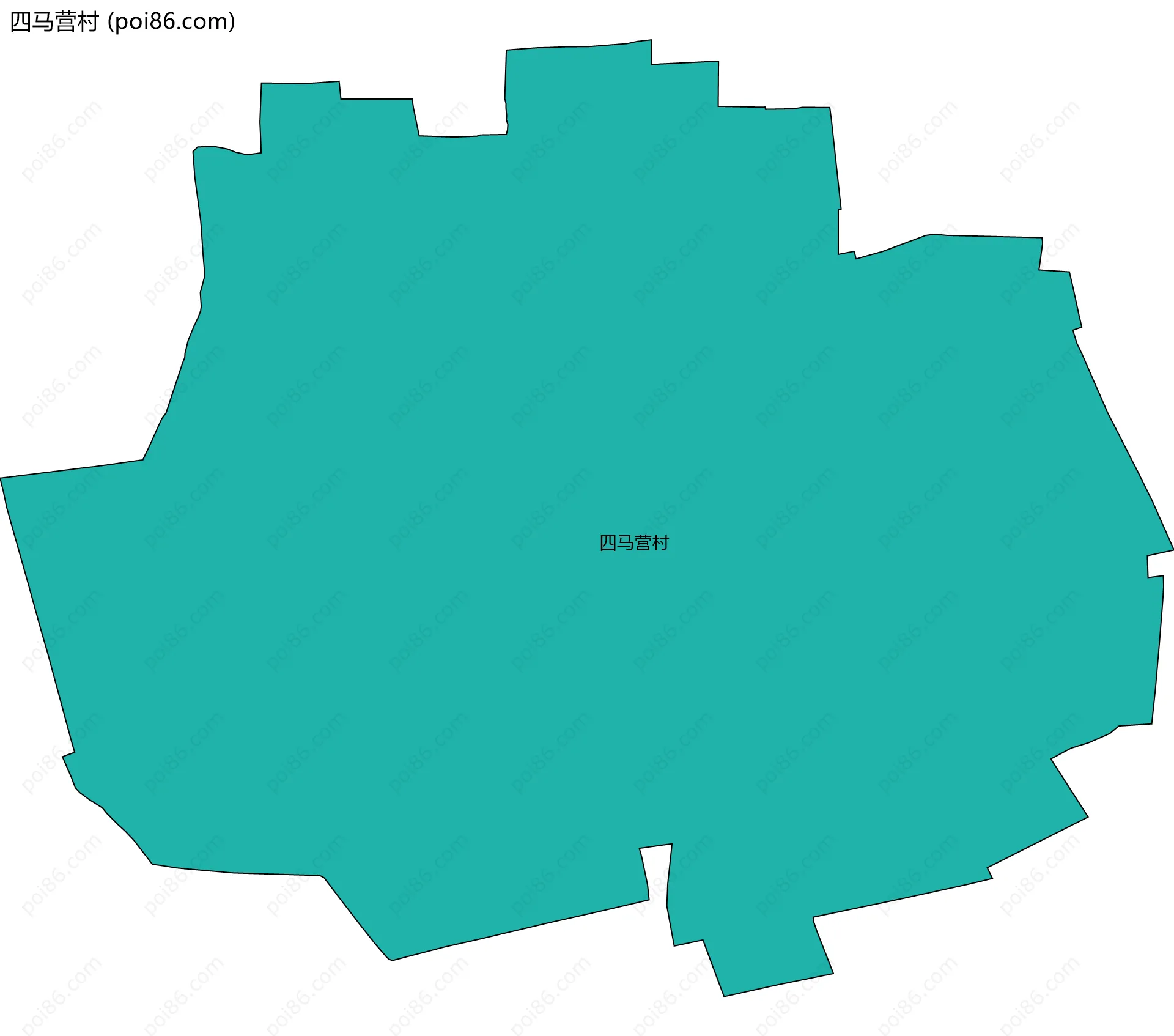 四马营村边界地图