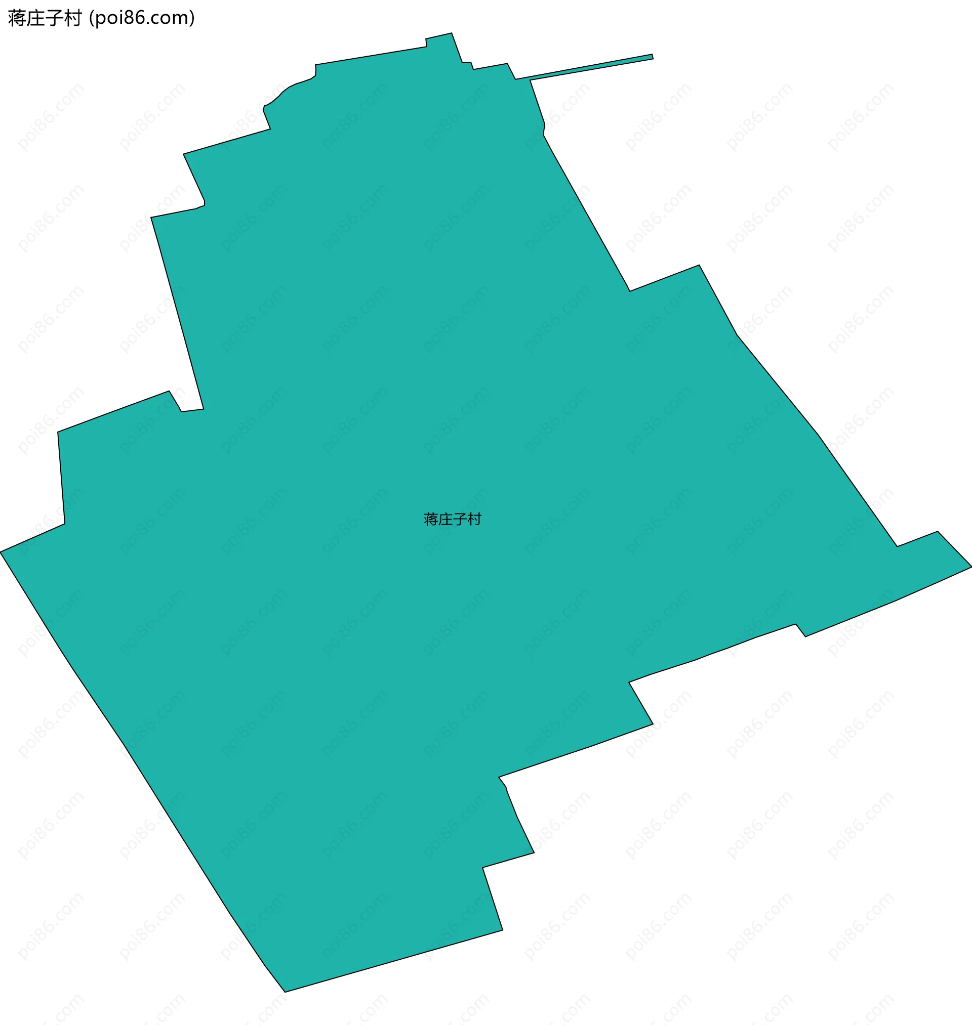 蒋庄子村边界地图