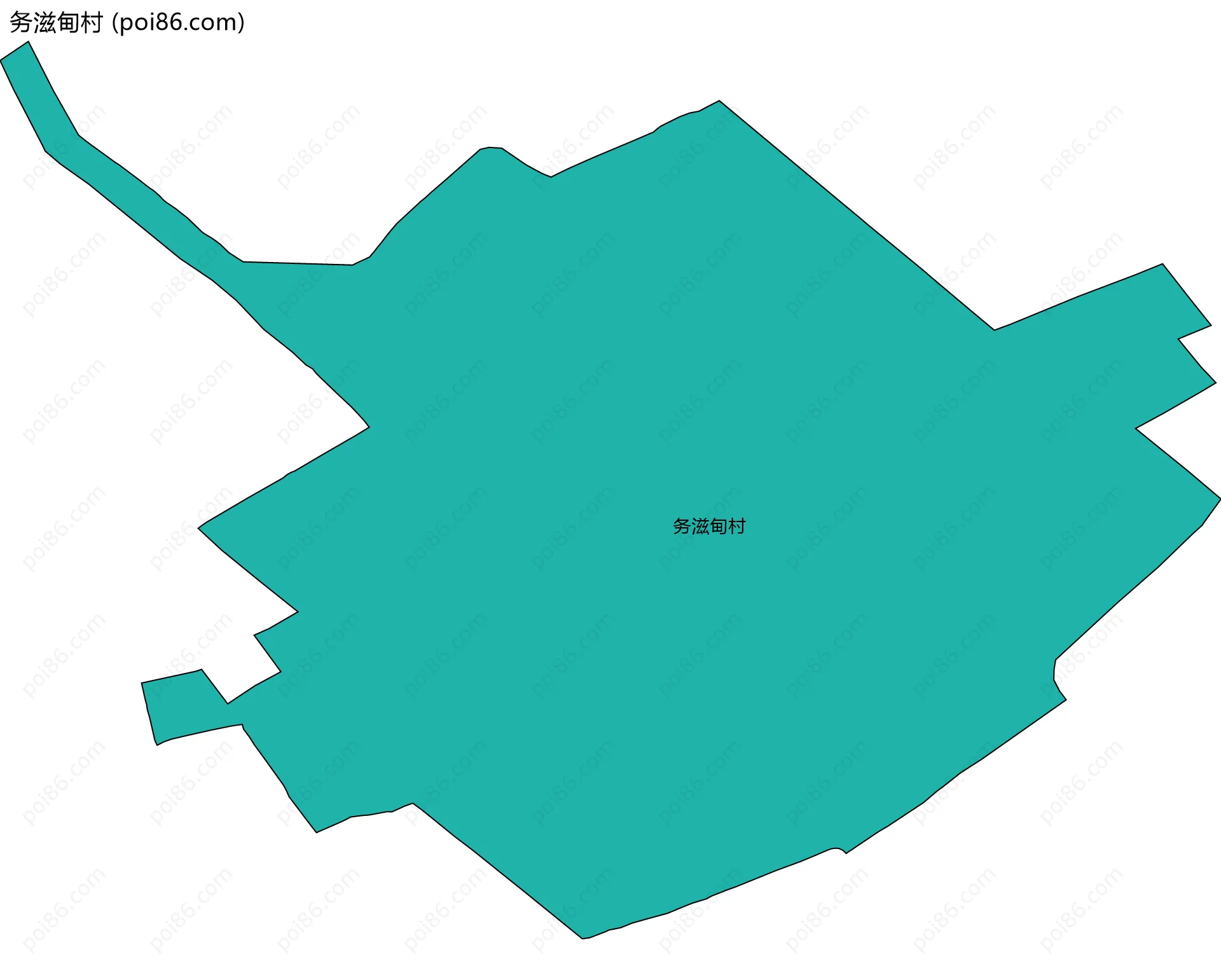 务滋甸村边界地图