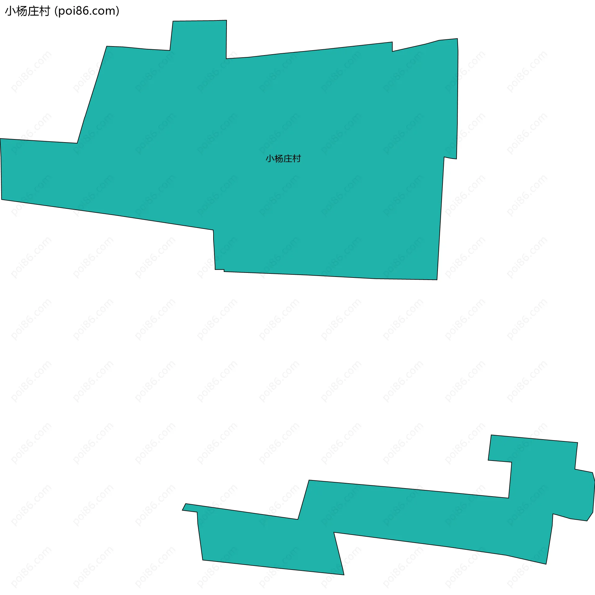 小杨庄村边界地图