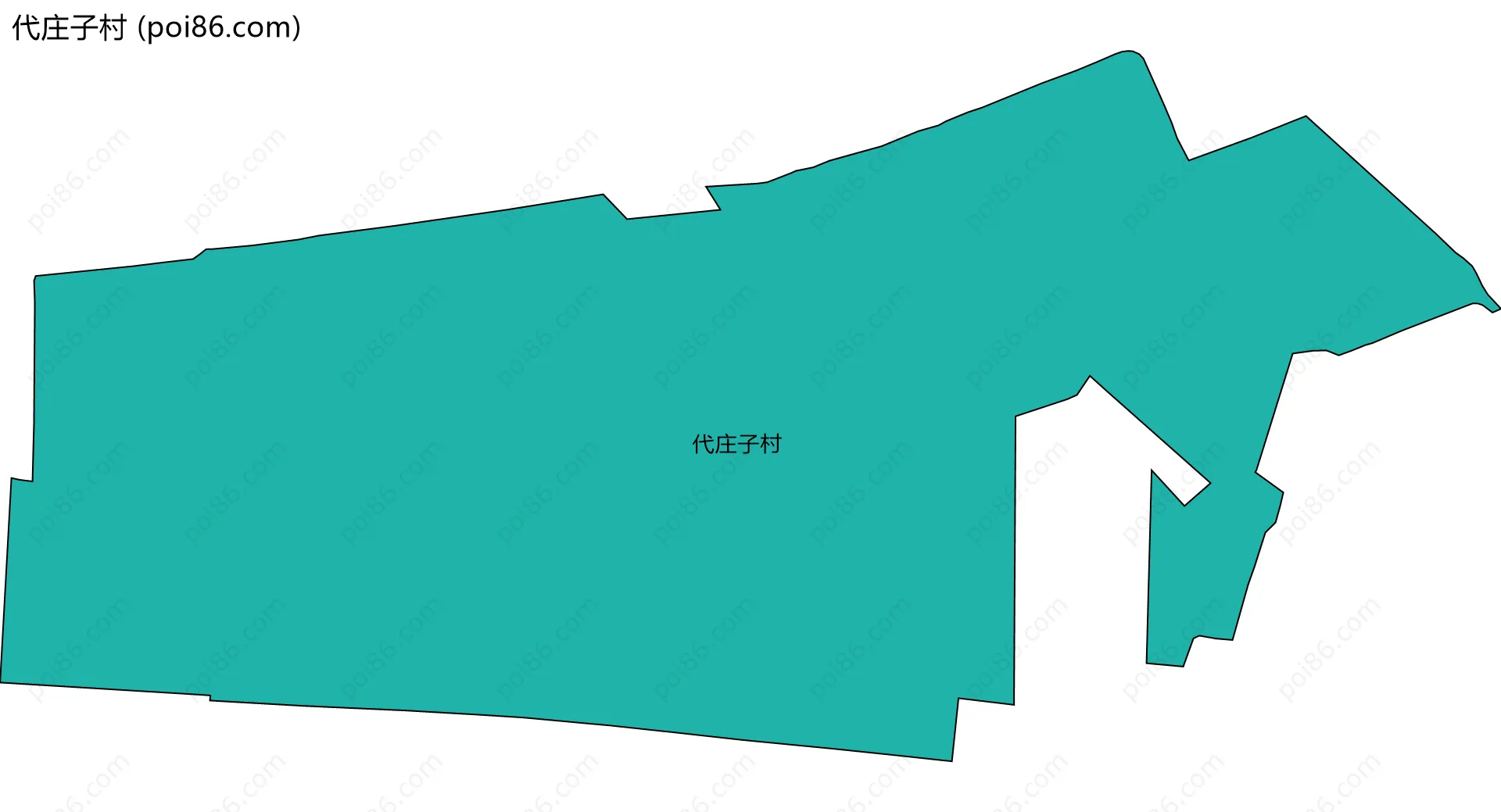 代庄子村边界地图