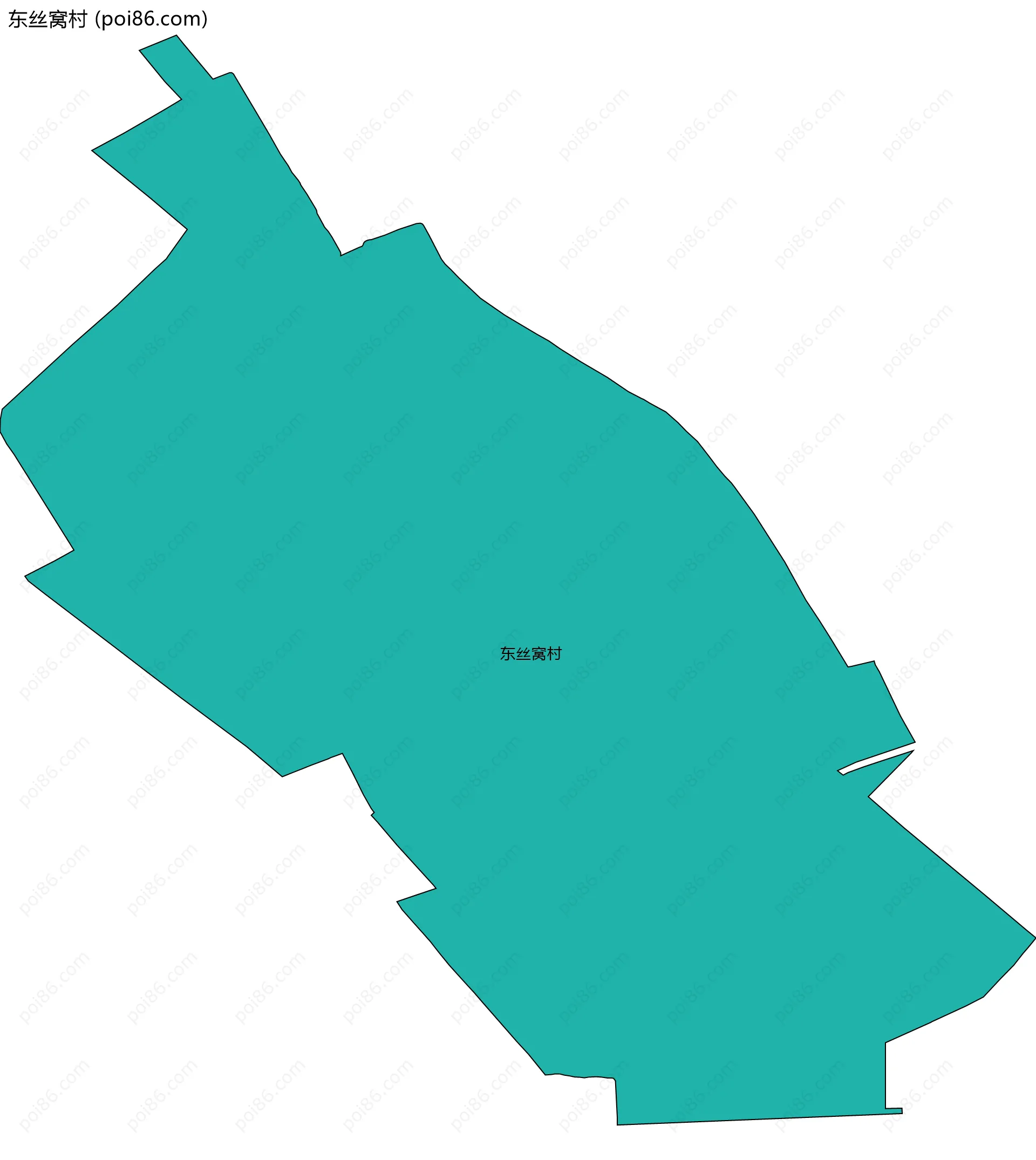 东丝窝村边界地图