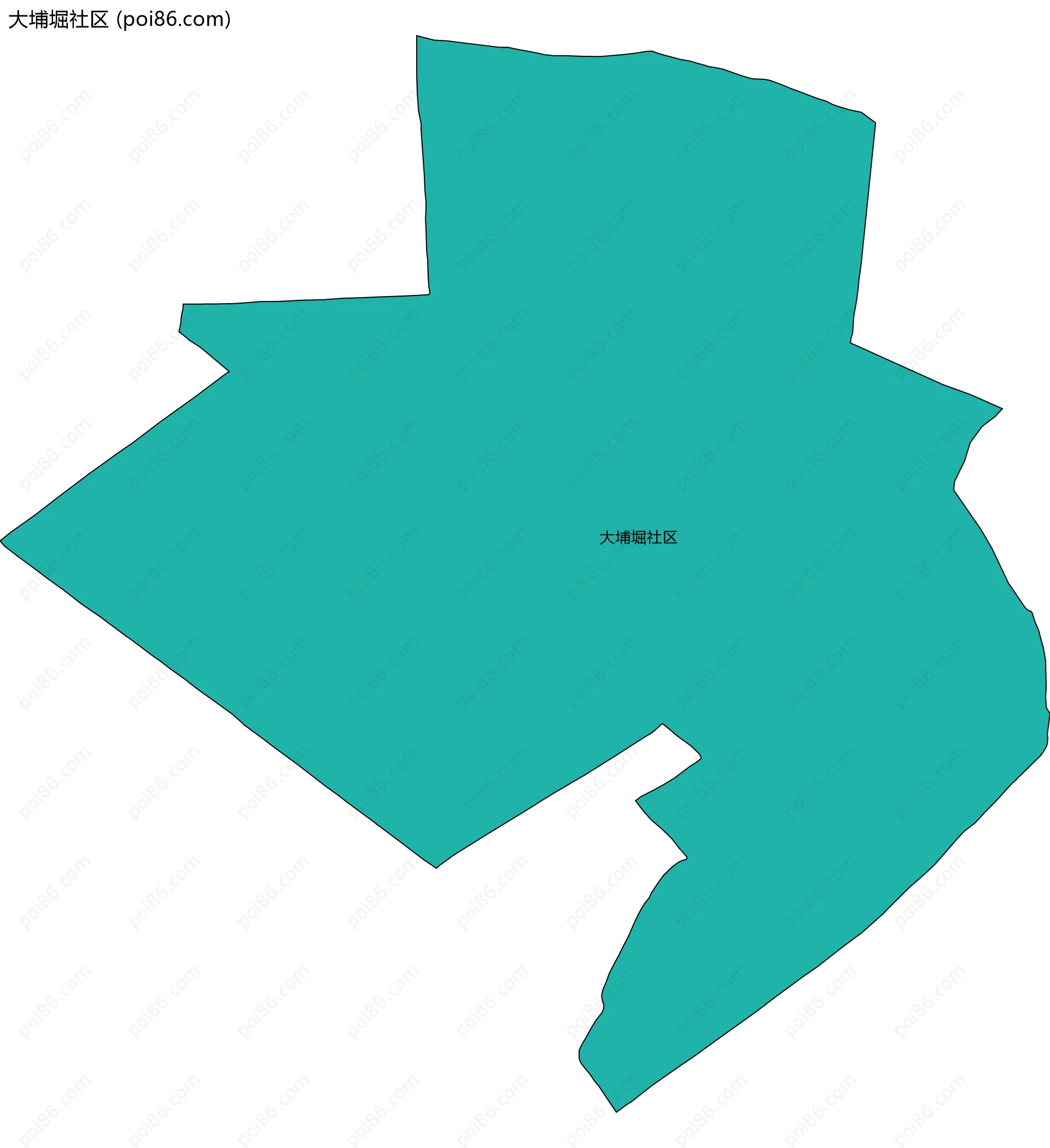 大埔堀社区边界地图