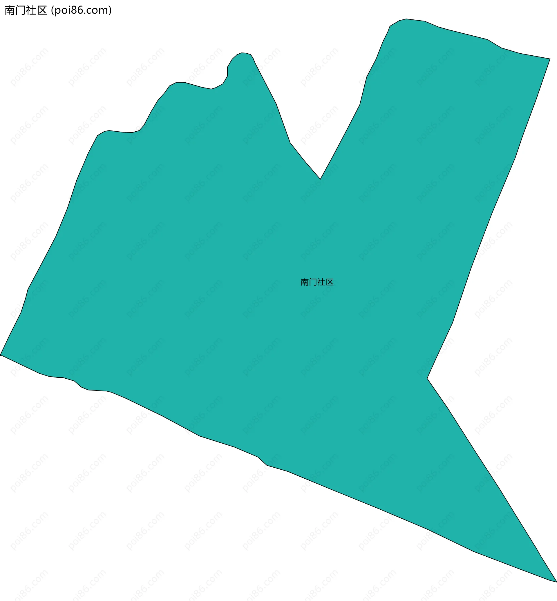 南门社区边界地图
