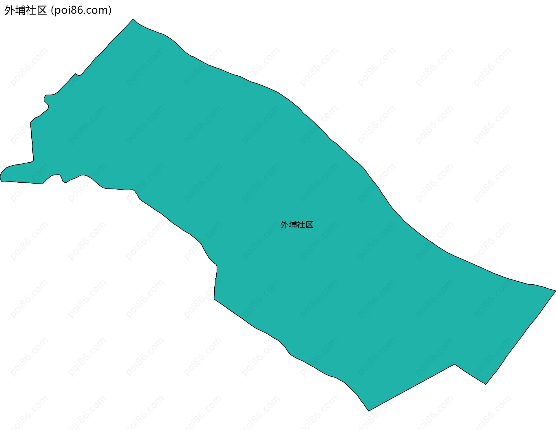 外埔社区边界地图