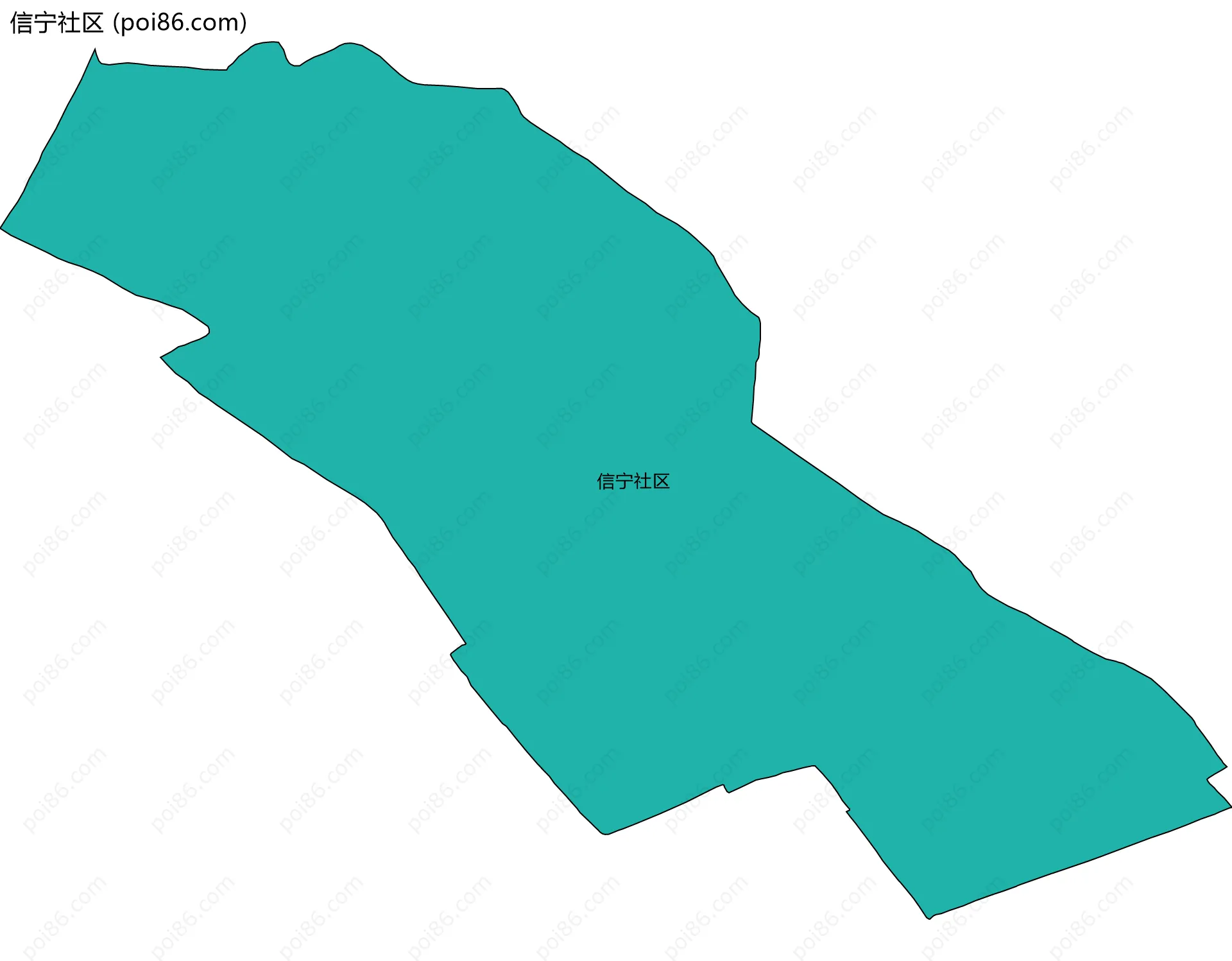 信宁社区边界地图