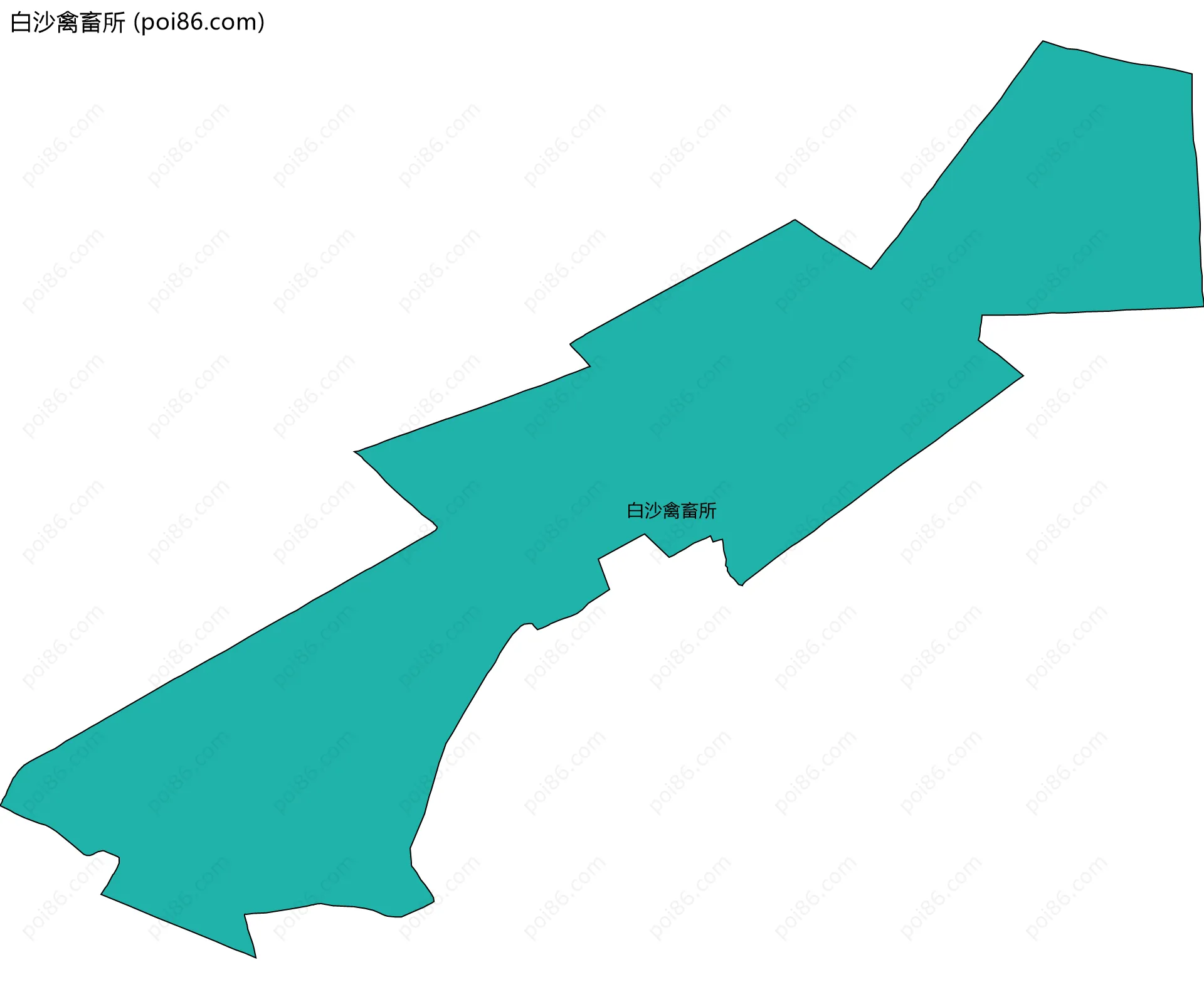 白沙禽畜所边界地图