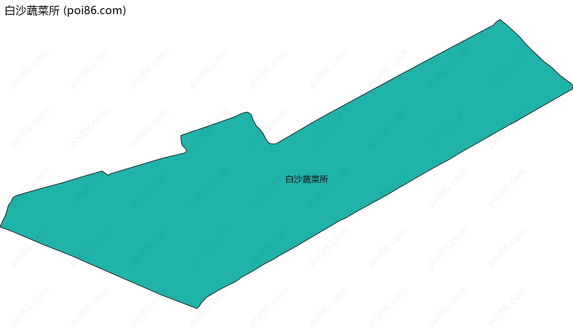 白沙蔬菜所边界地图