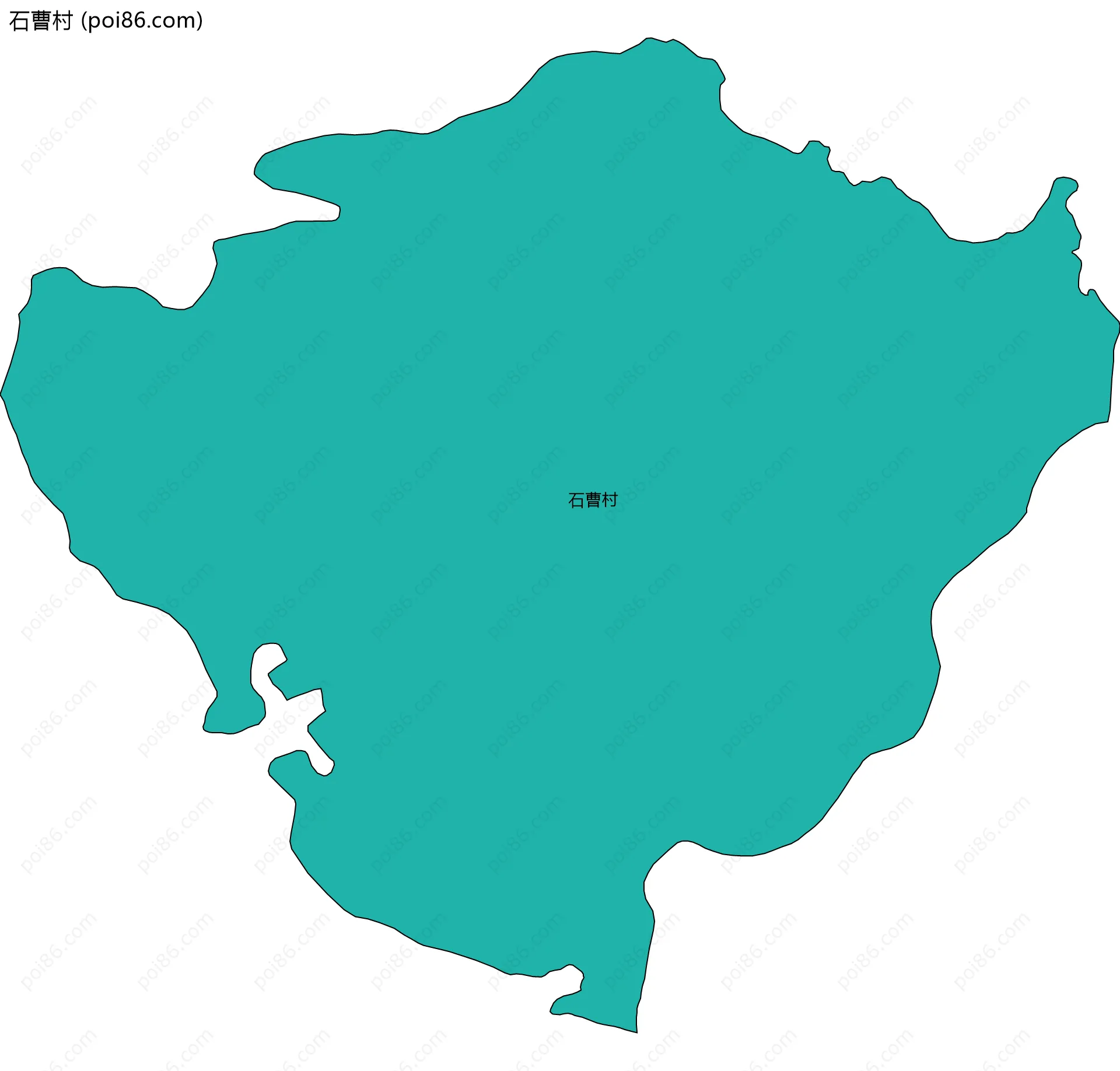 石曹村边界地图