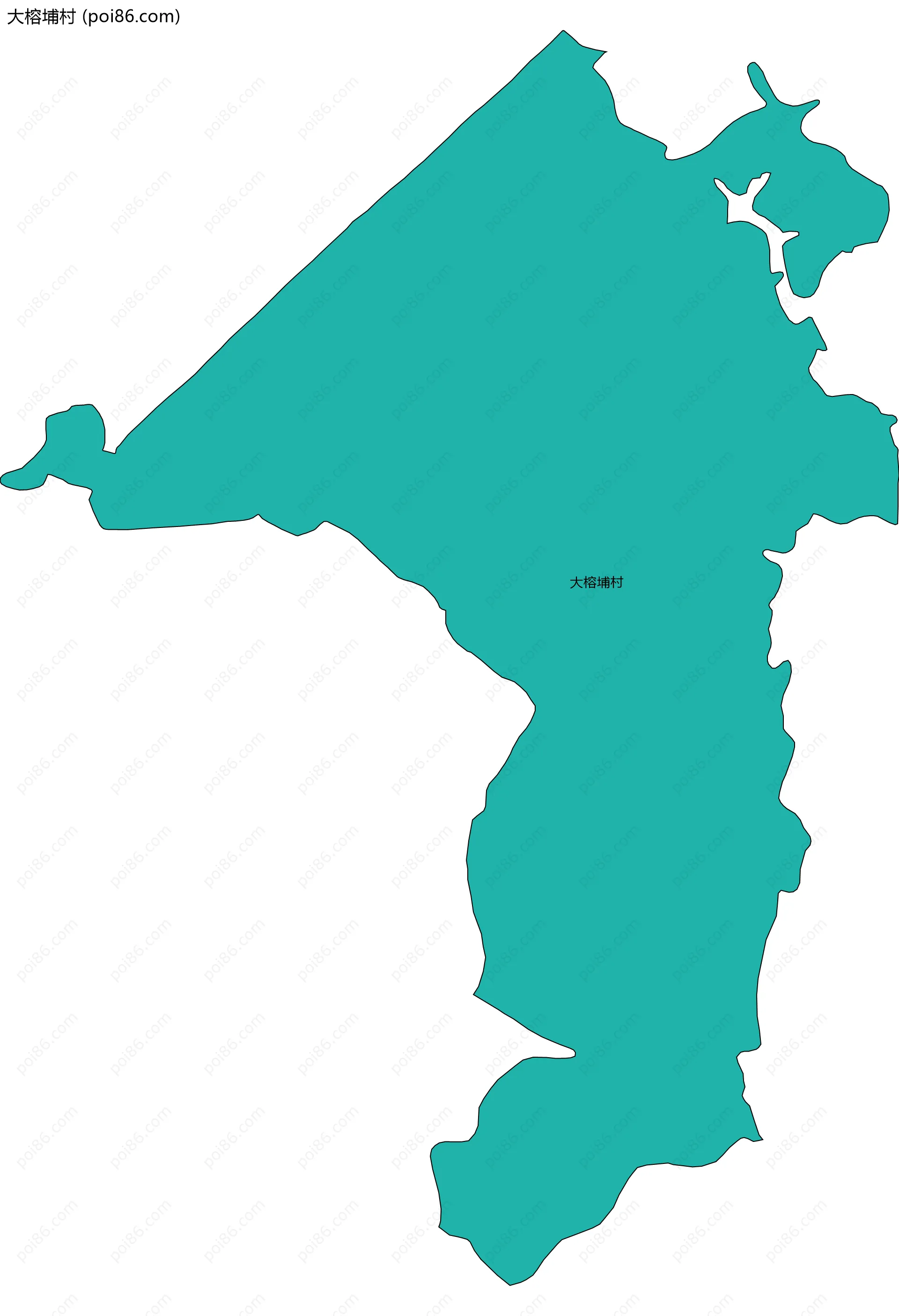 大榕埔村边界地图