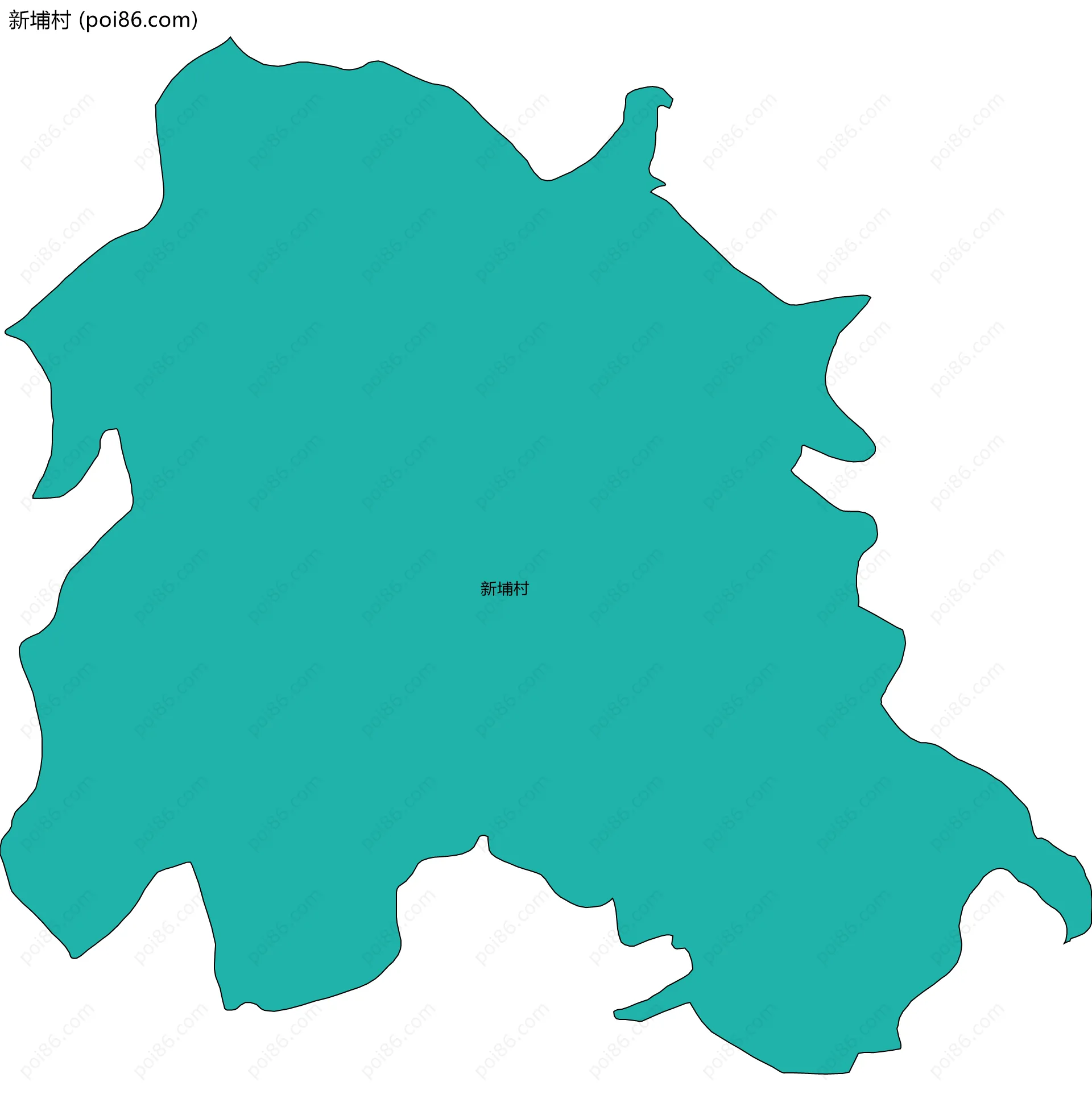 新埔村边界地图