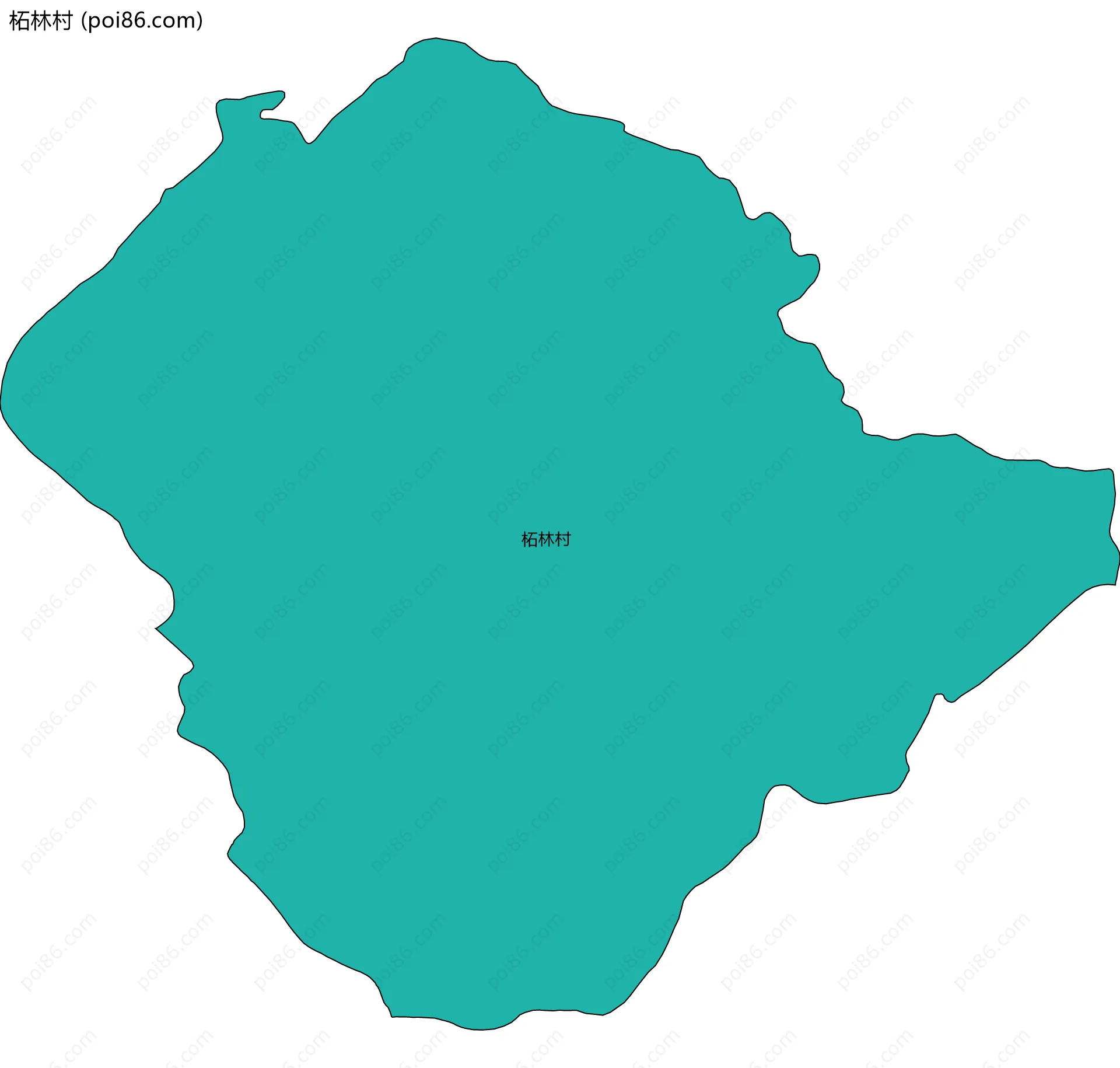 柘林村边界地图