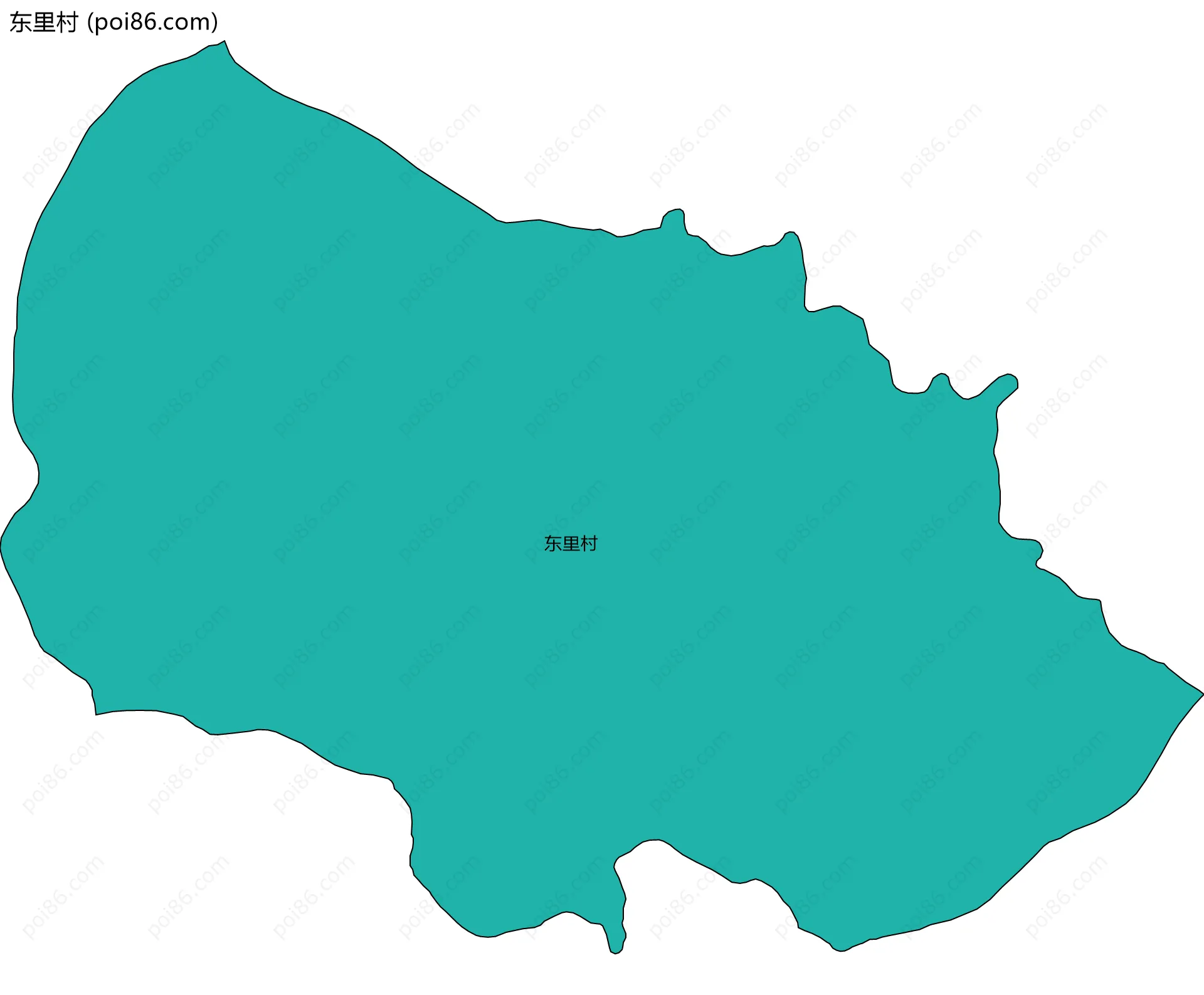 东里村边界地图