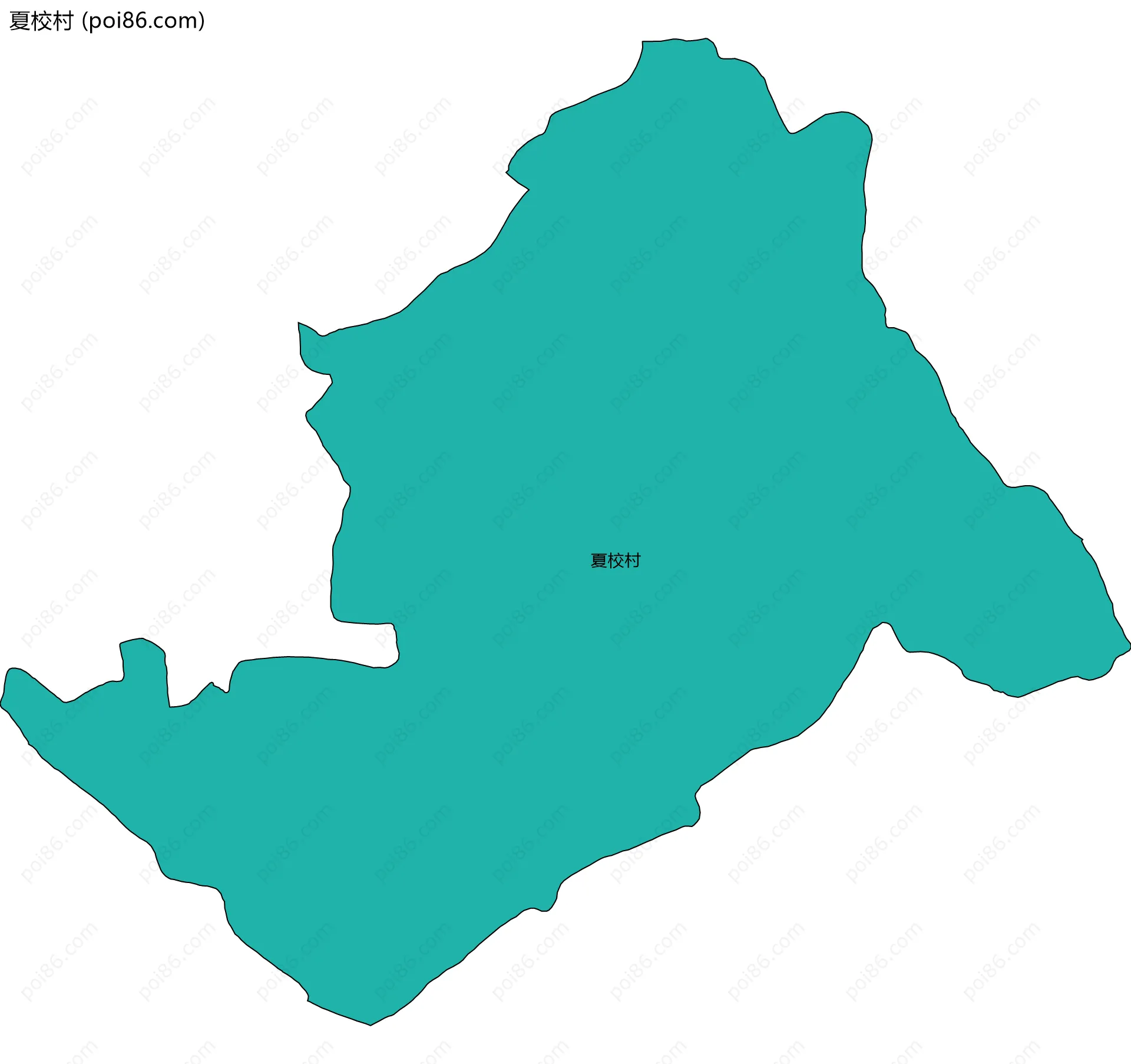 夏校村边界地图