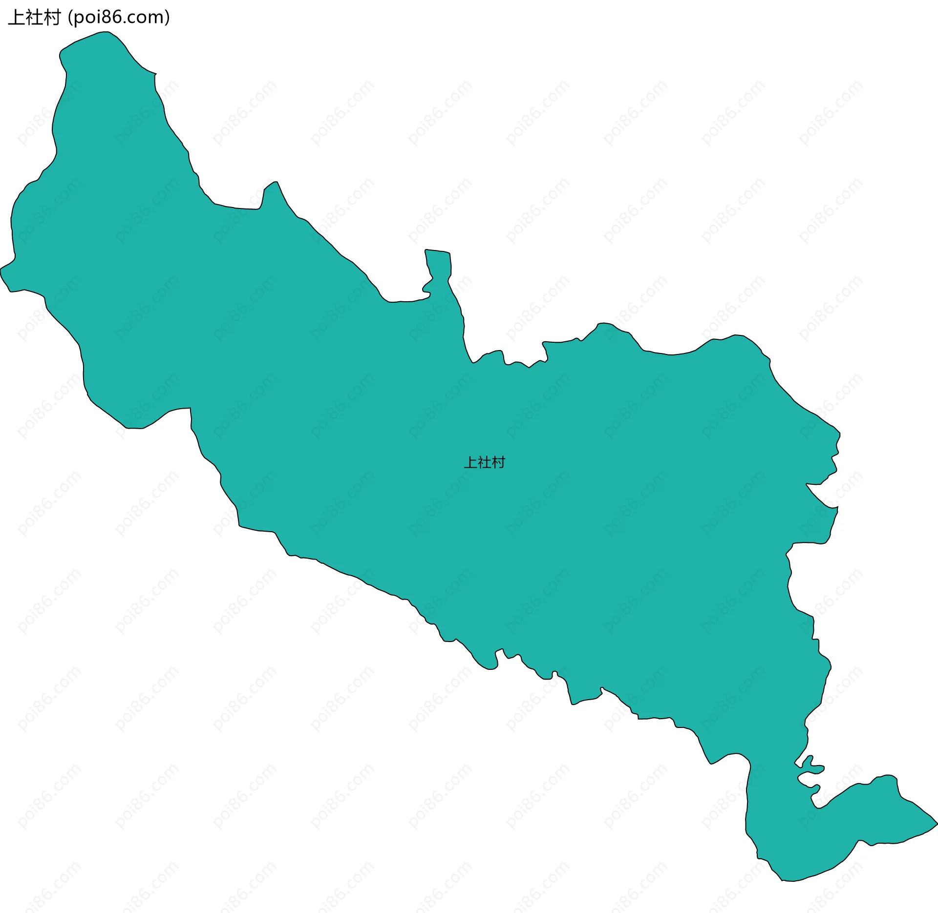 上社村边界地图