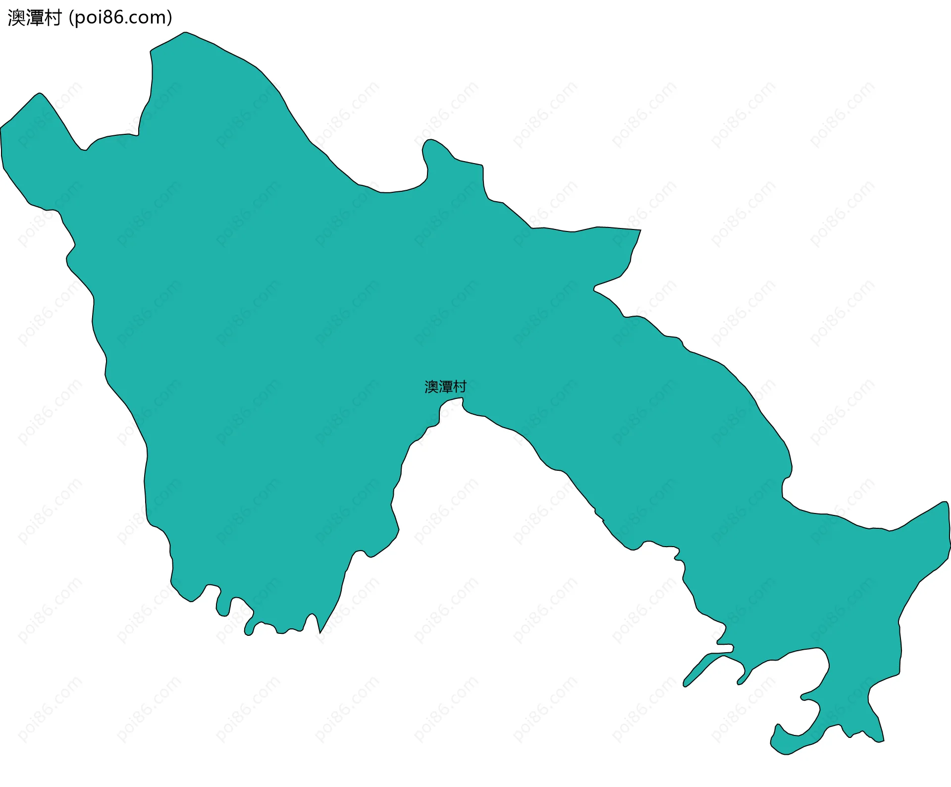 澳潭村边界地图