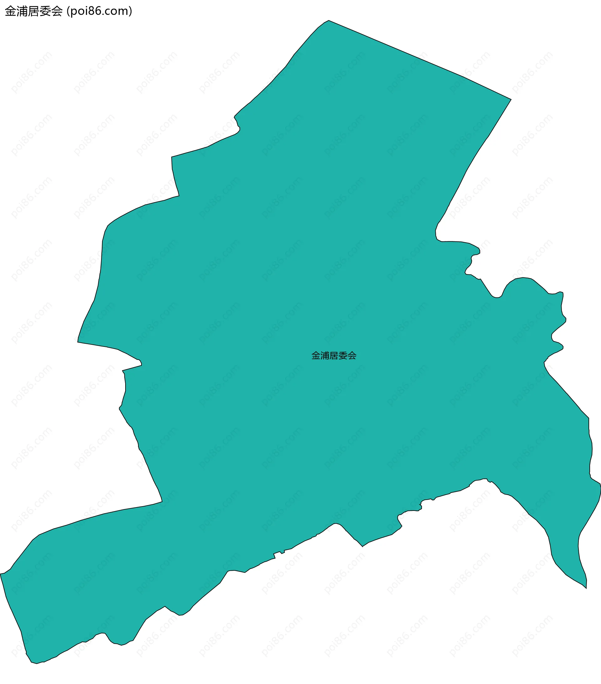 金浦居委会边界地图