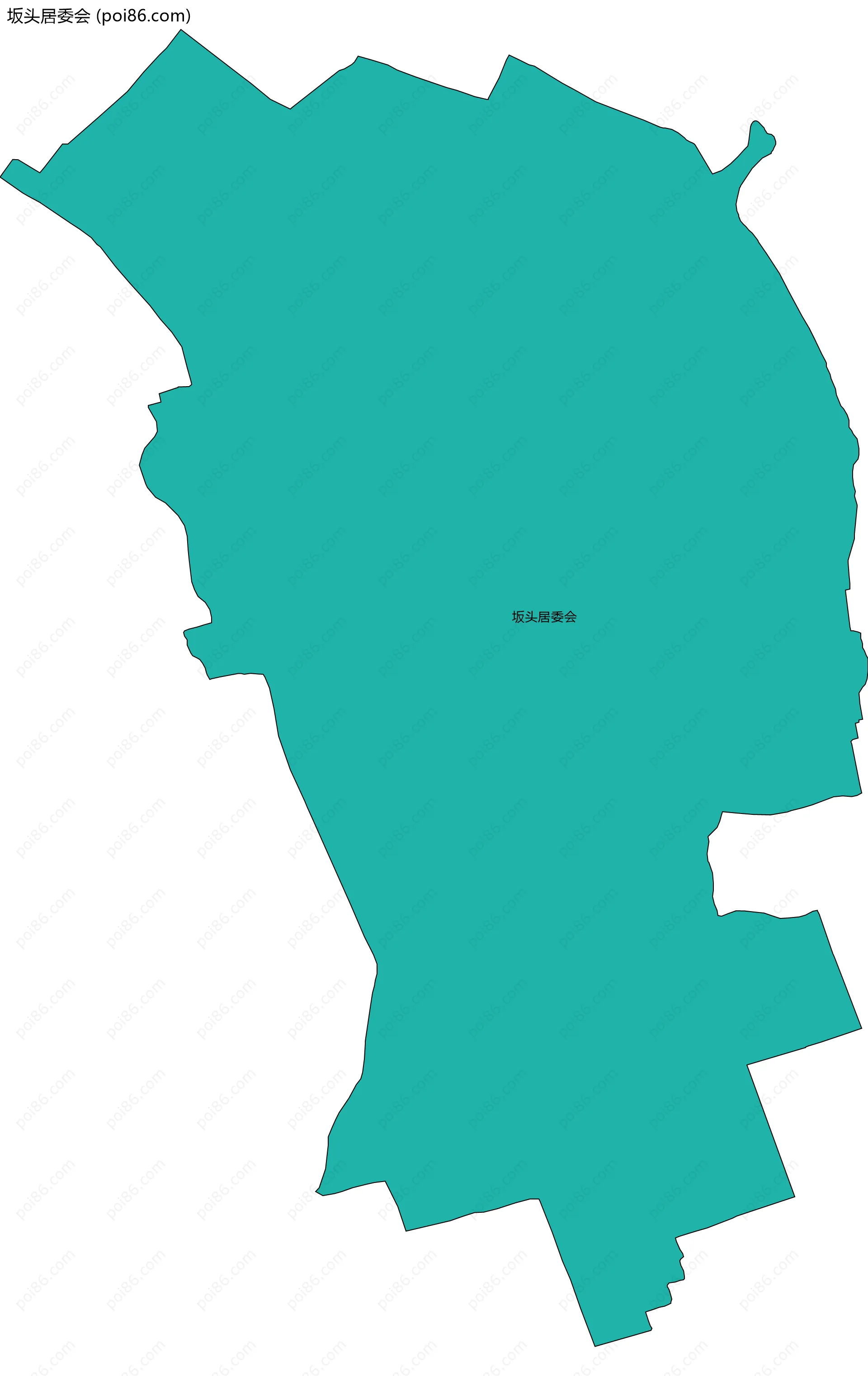 坂头居委会边界地图