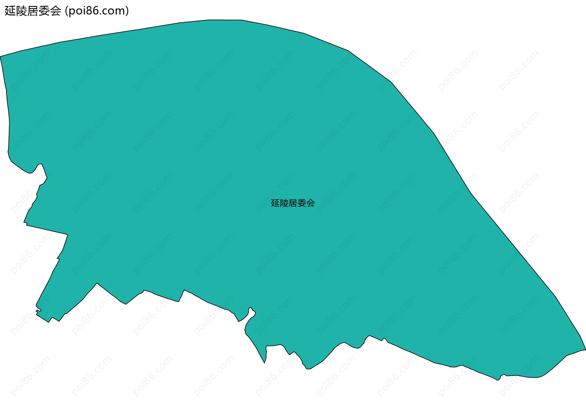 延陵居委会边界地图