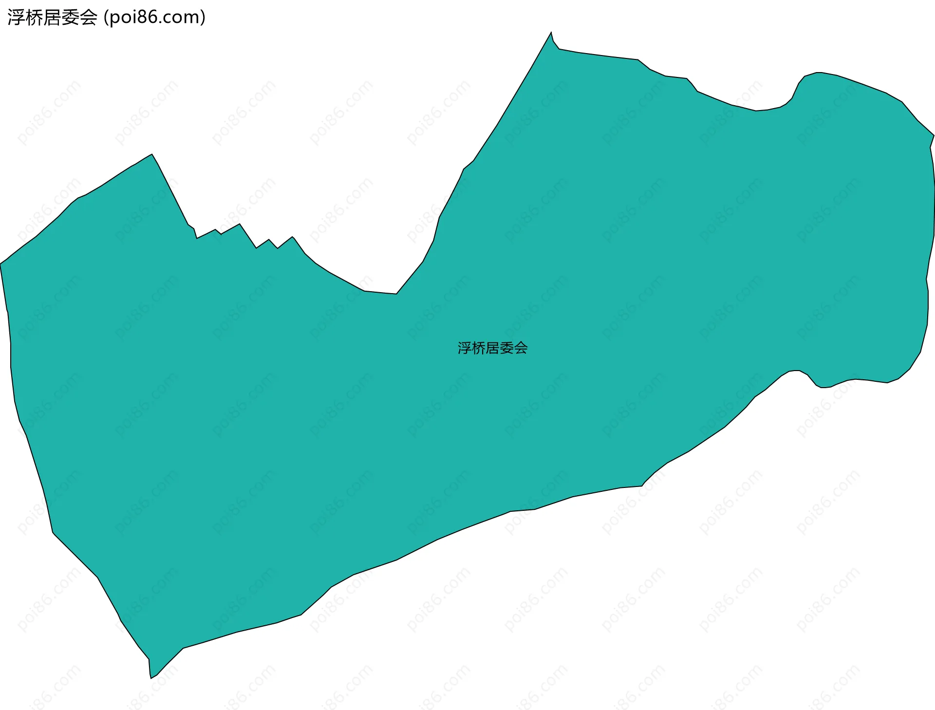 浮桥居委会边界地图
