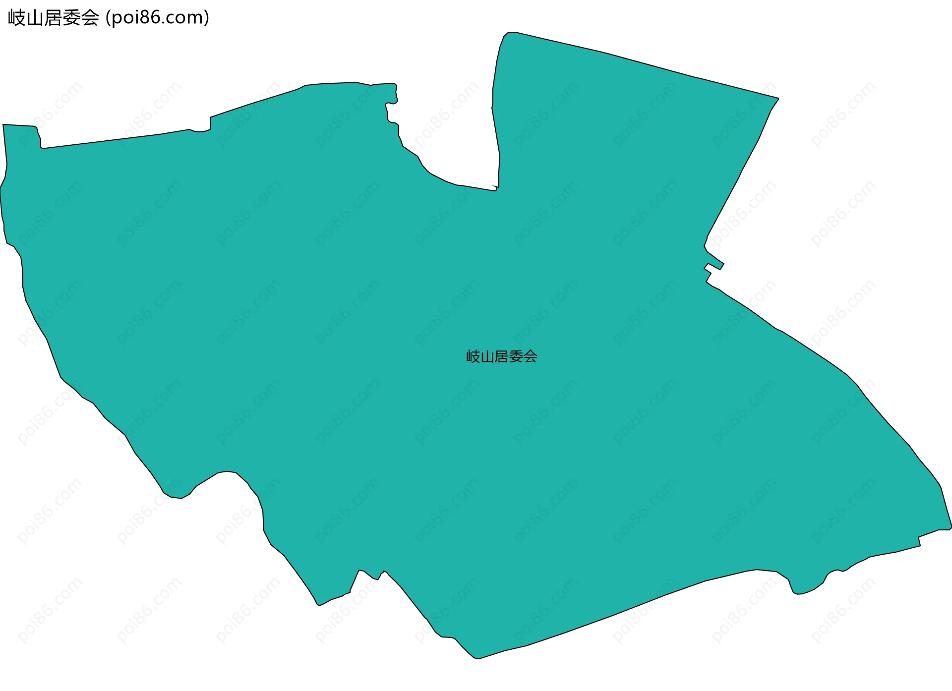 岐山居委会边界地图