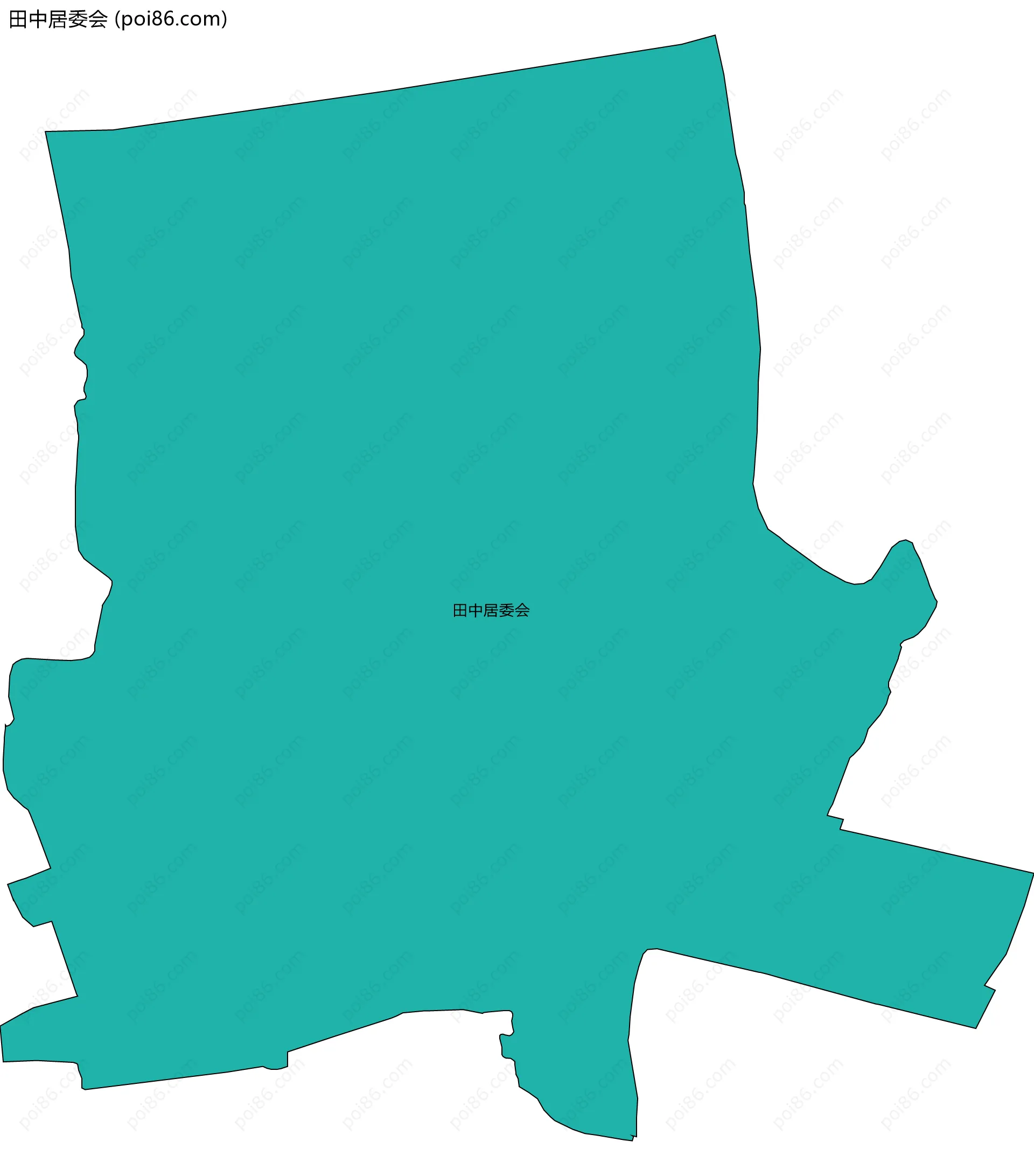 田中居委会边界地图
