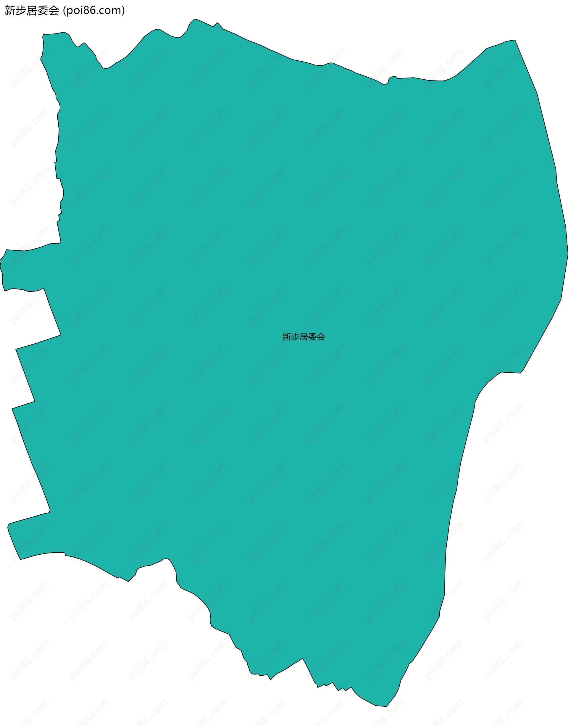 新步居委会边界地图