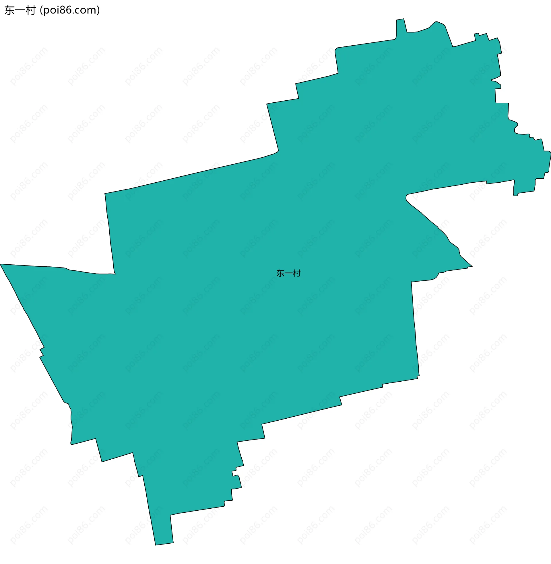 东一村边界地图