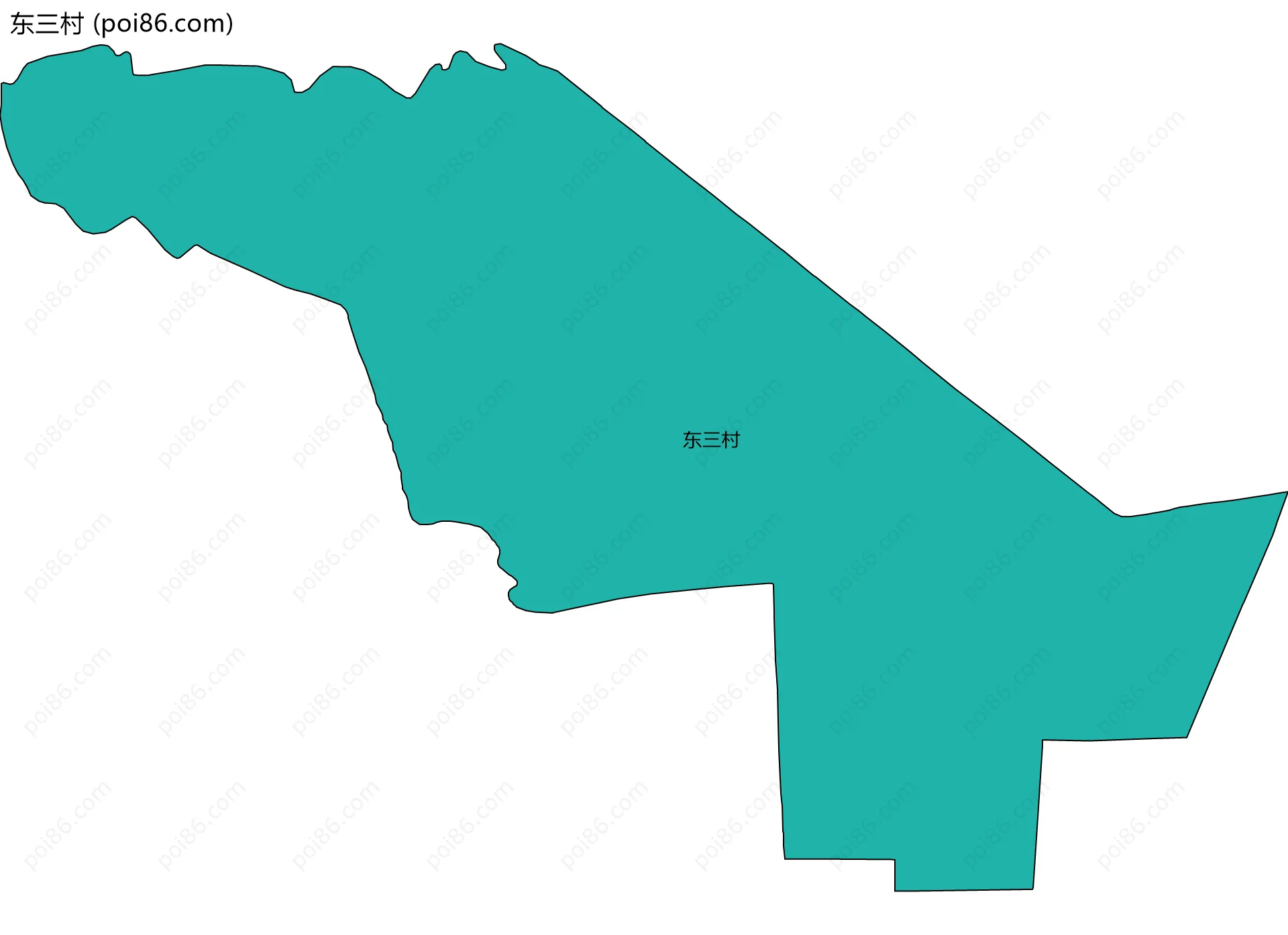 东三村边界地图