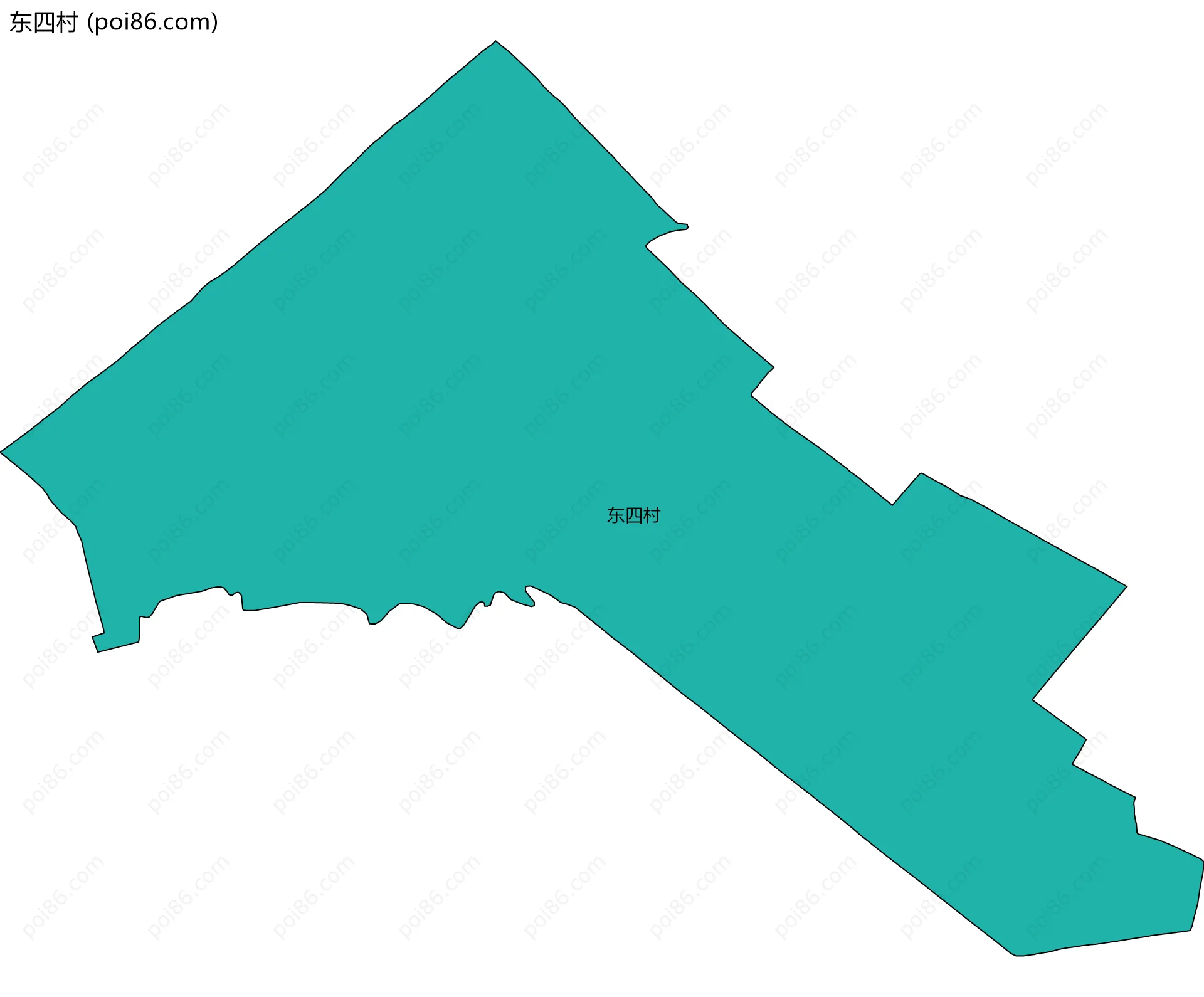 东四村边界地图