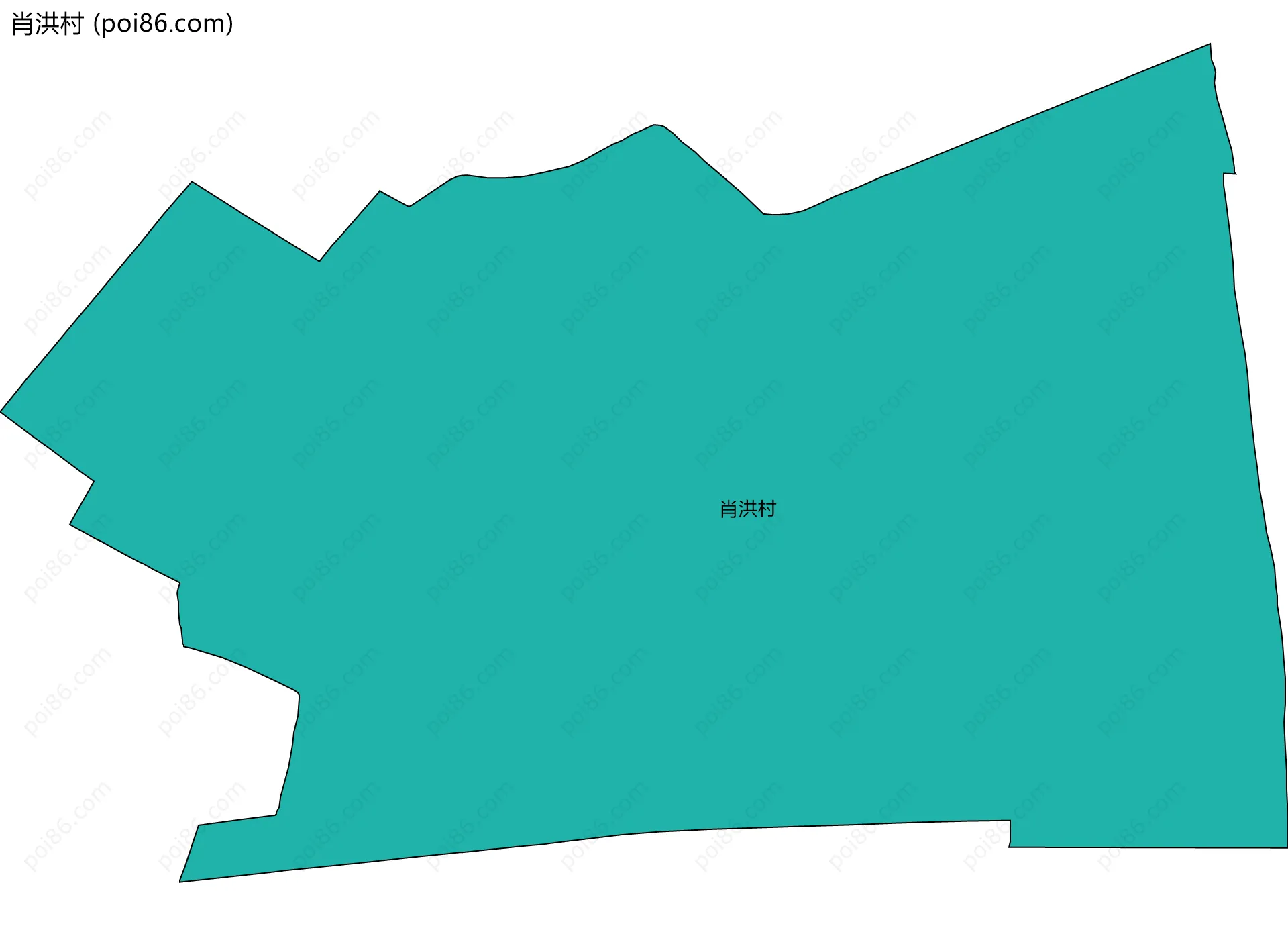 肖洪村边界地图