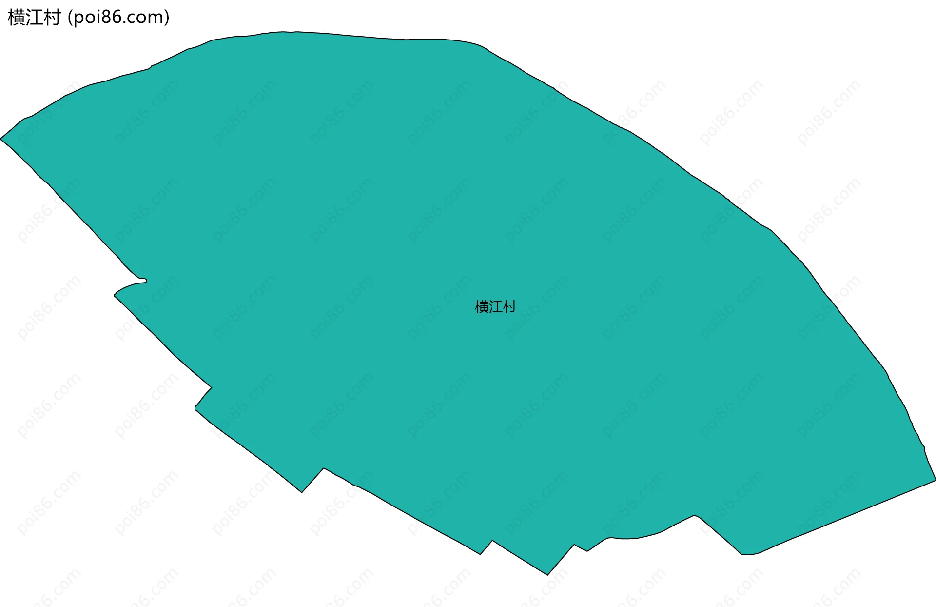 横江村边界地图