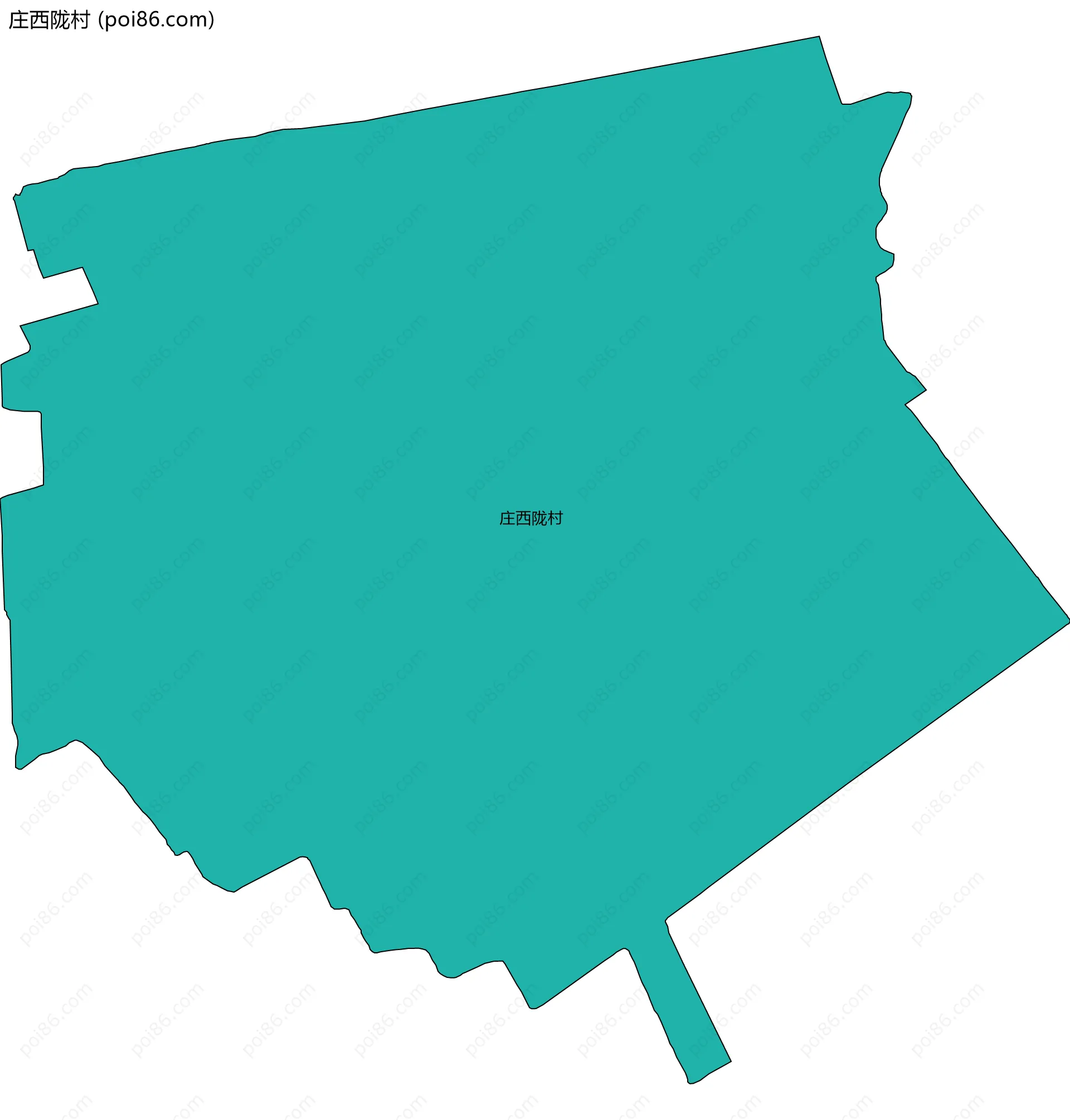 庄西陇村边界地图