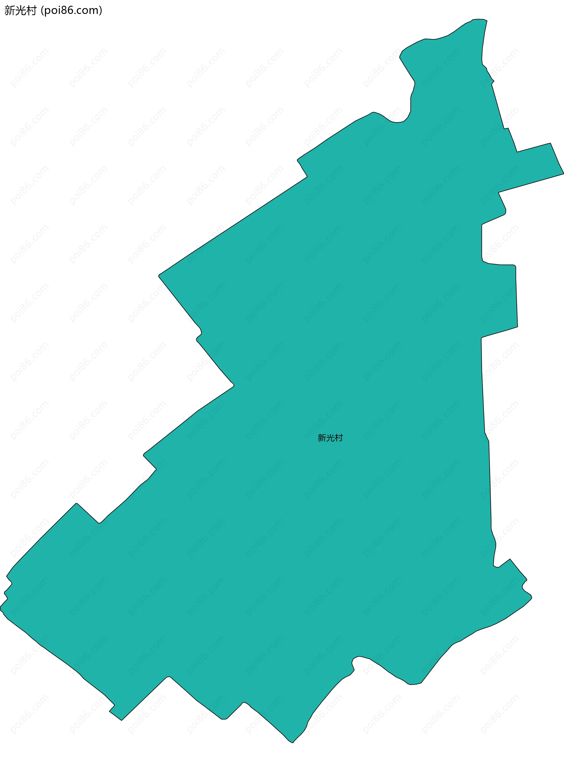 新光村边界地图