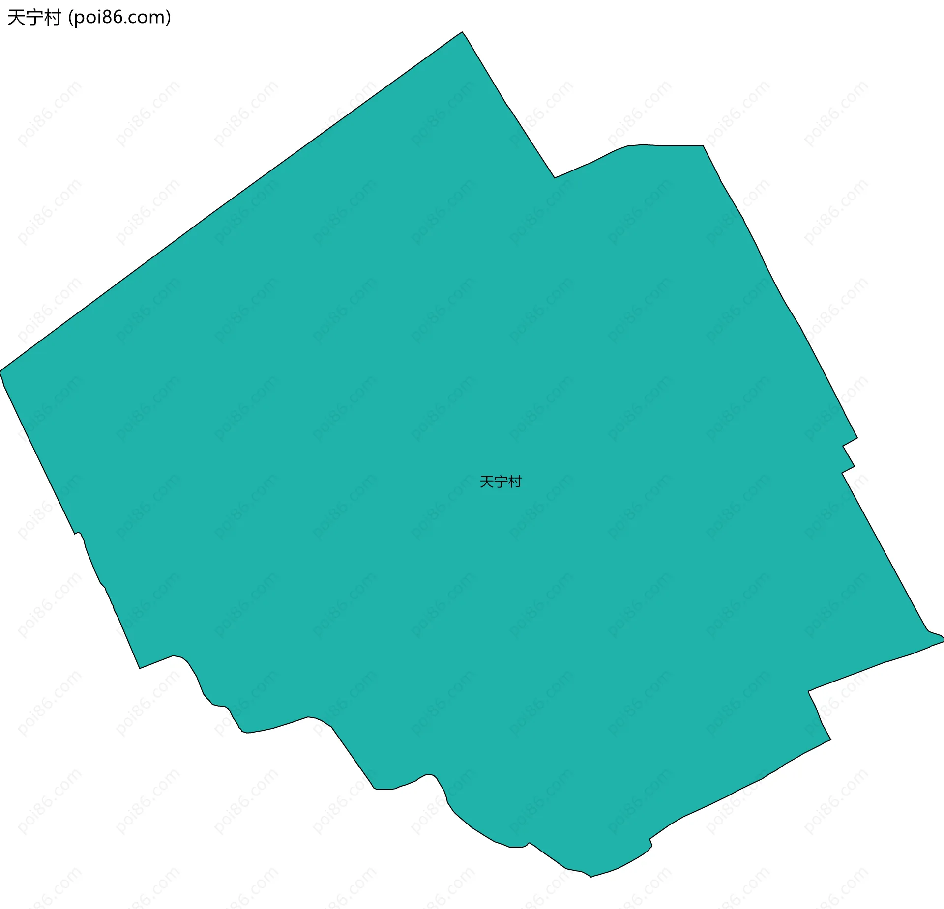 天宁村边界地图