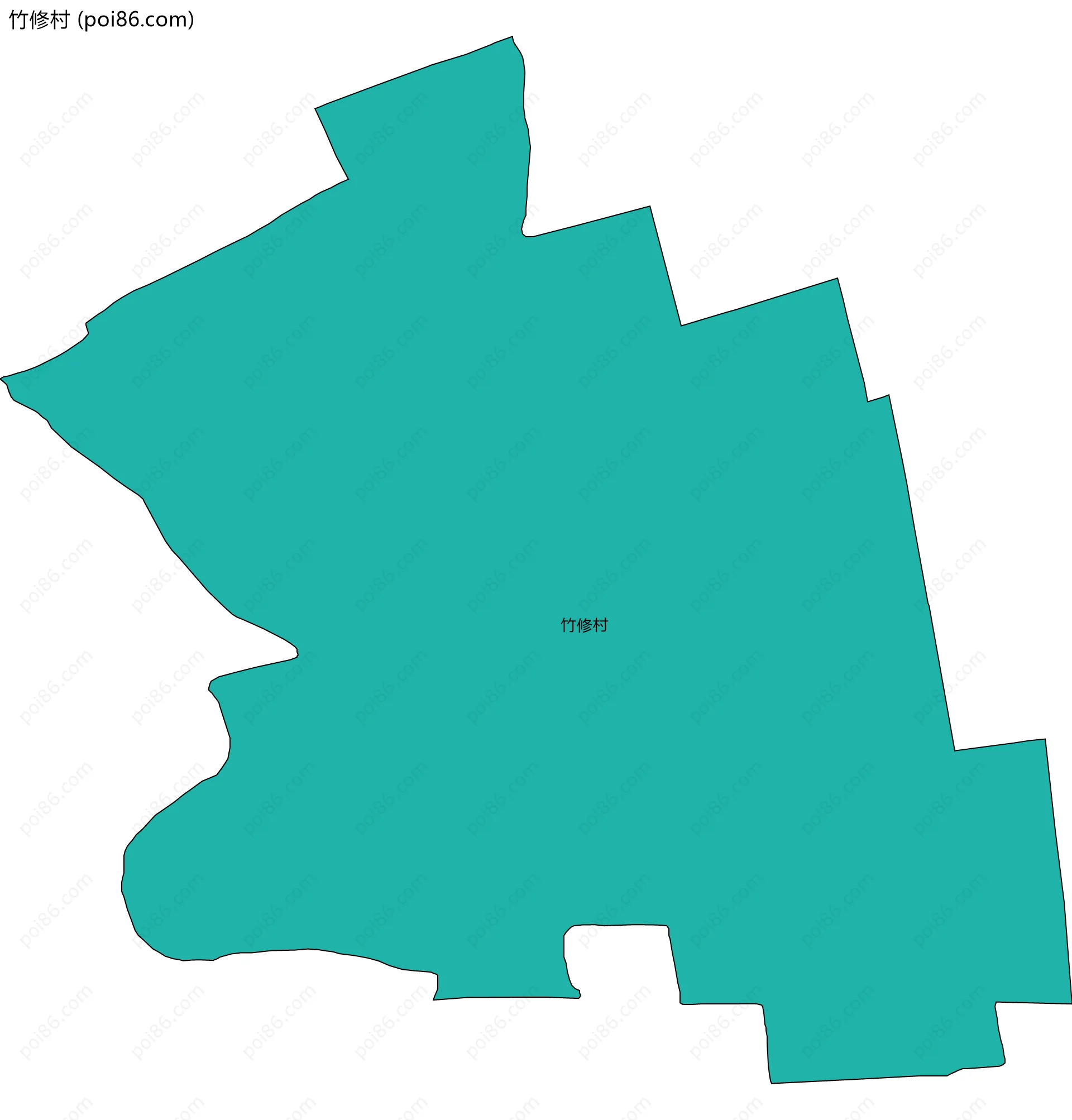 竹修村边界地图