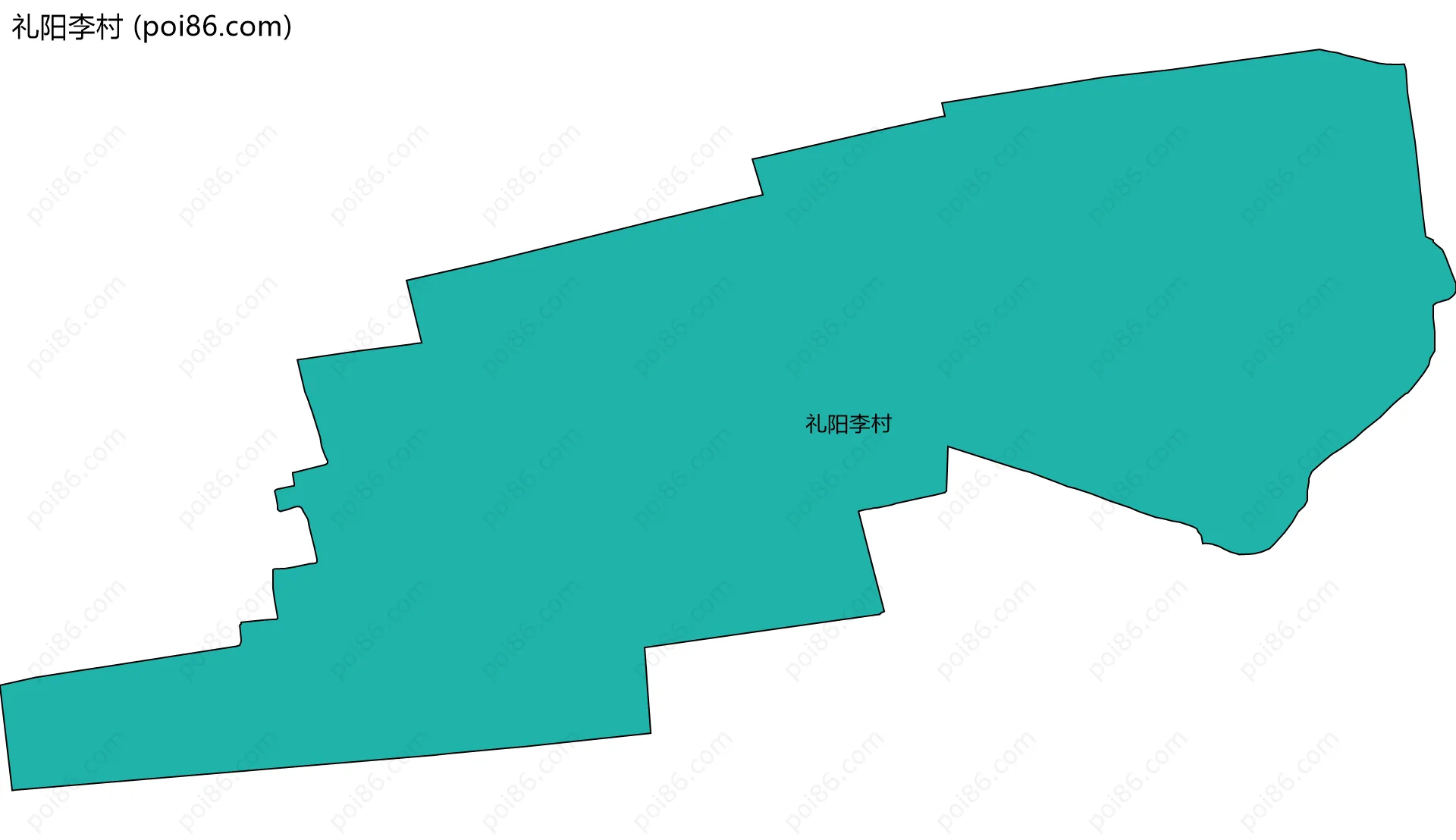 礼阳李村边界地图
