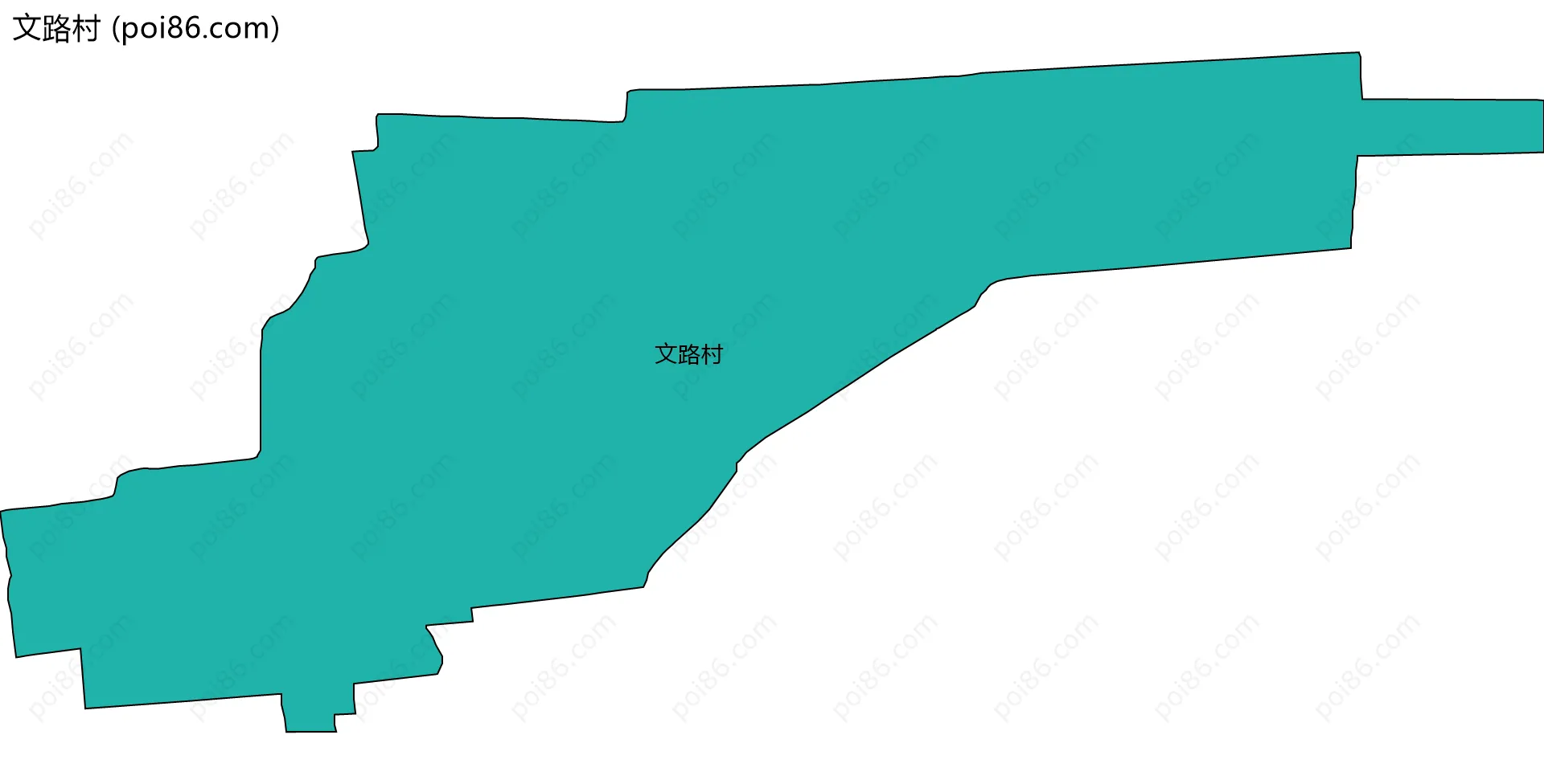 文路村边界地图