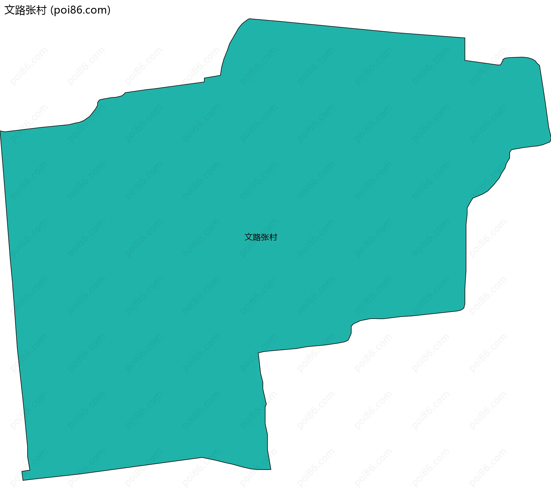 文路张村边界地图