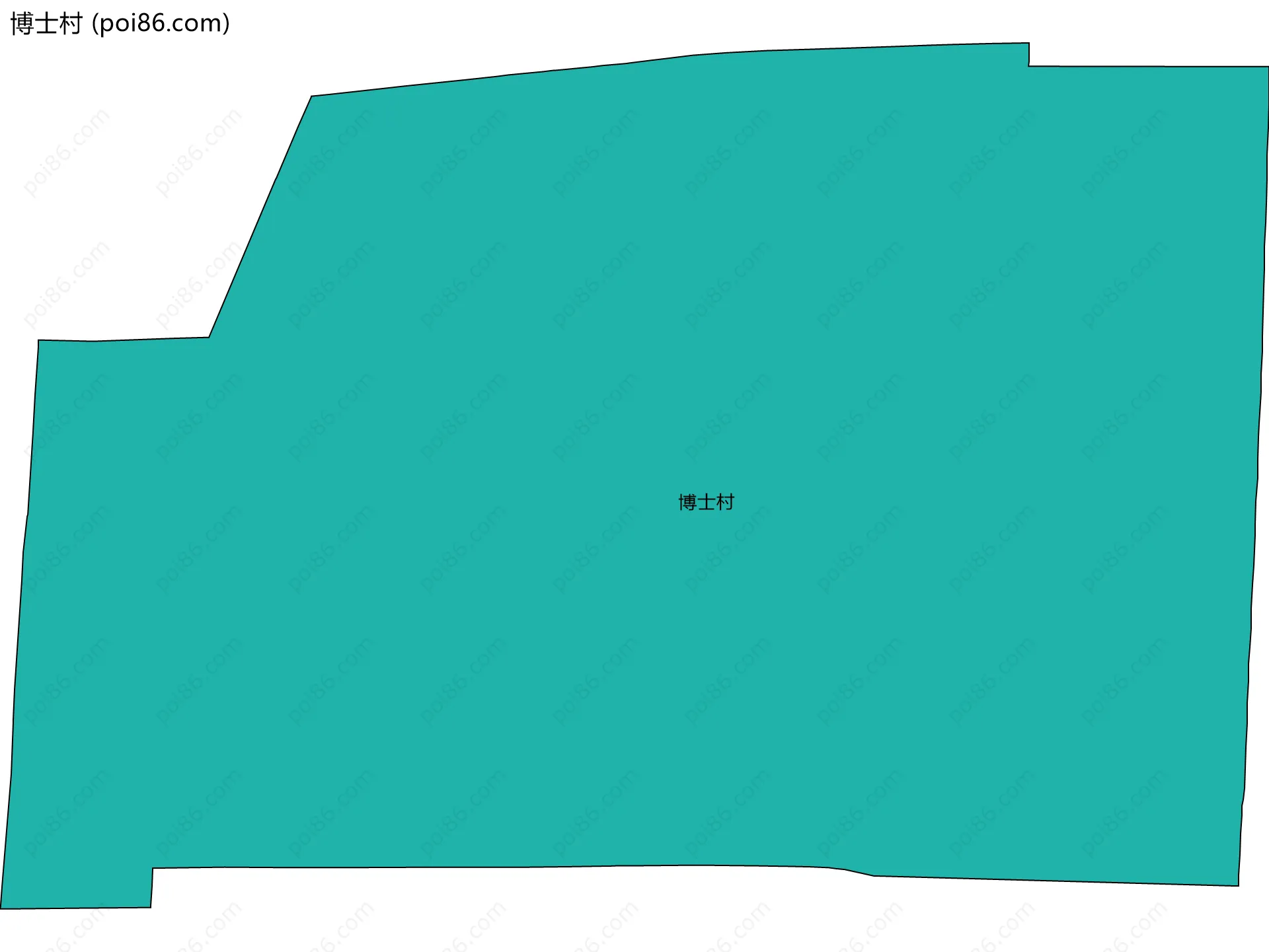 博士村边界地图