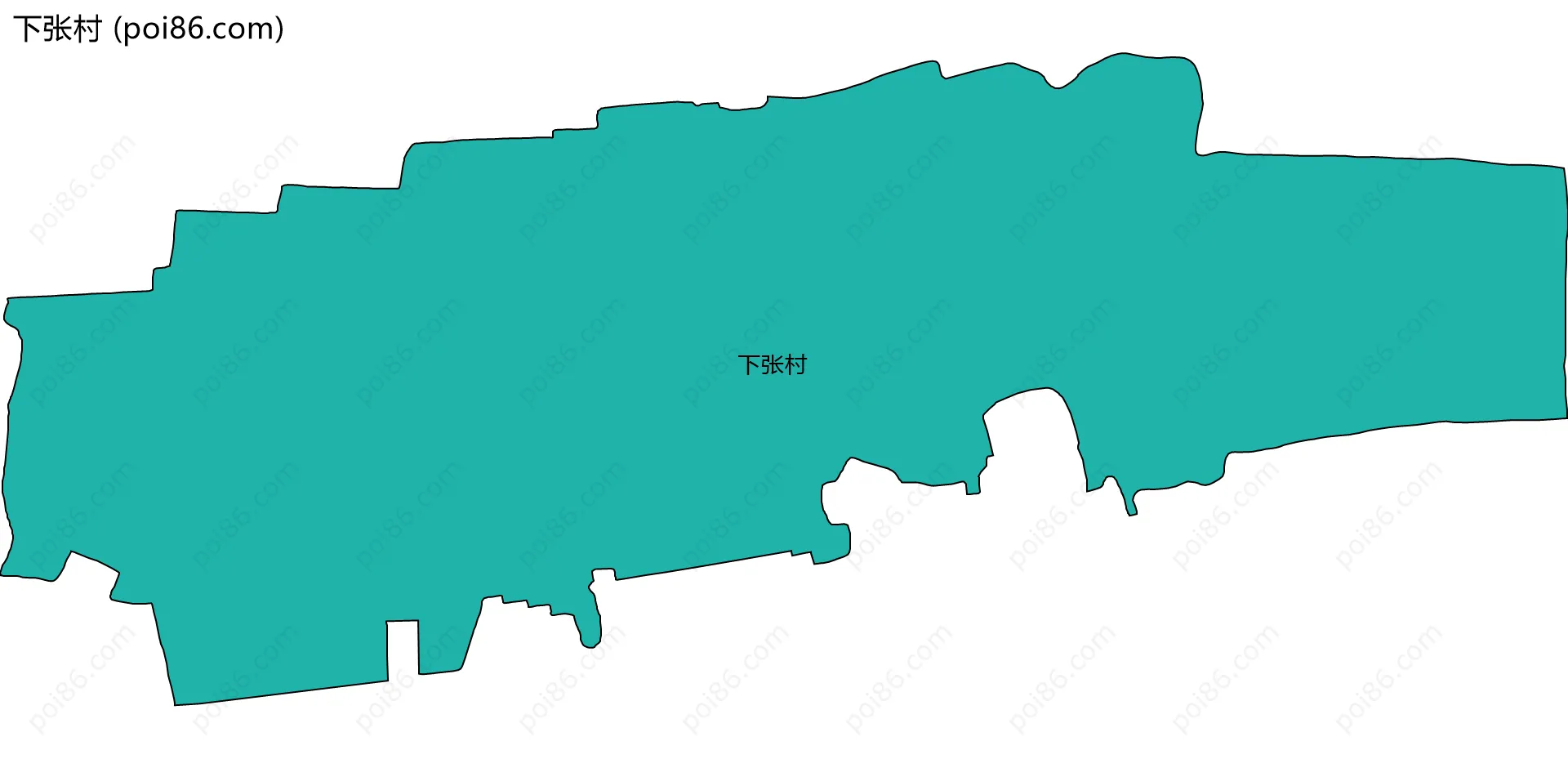 下张村边界地图