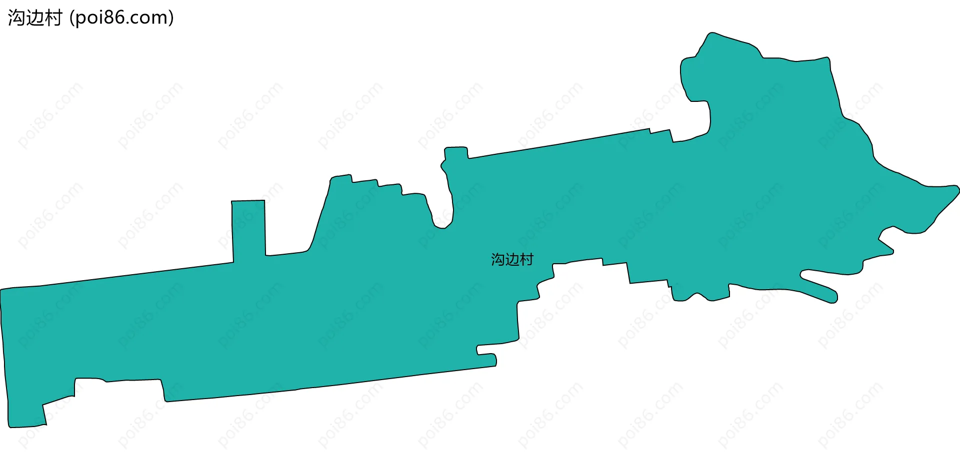 沟边村边界地图