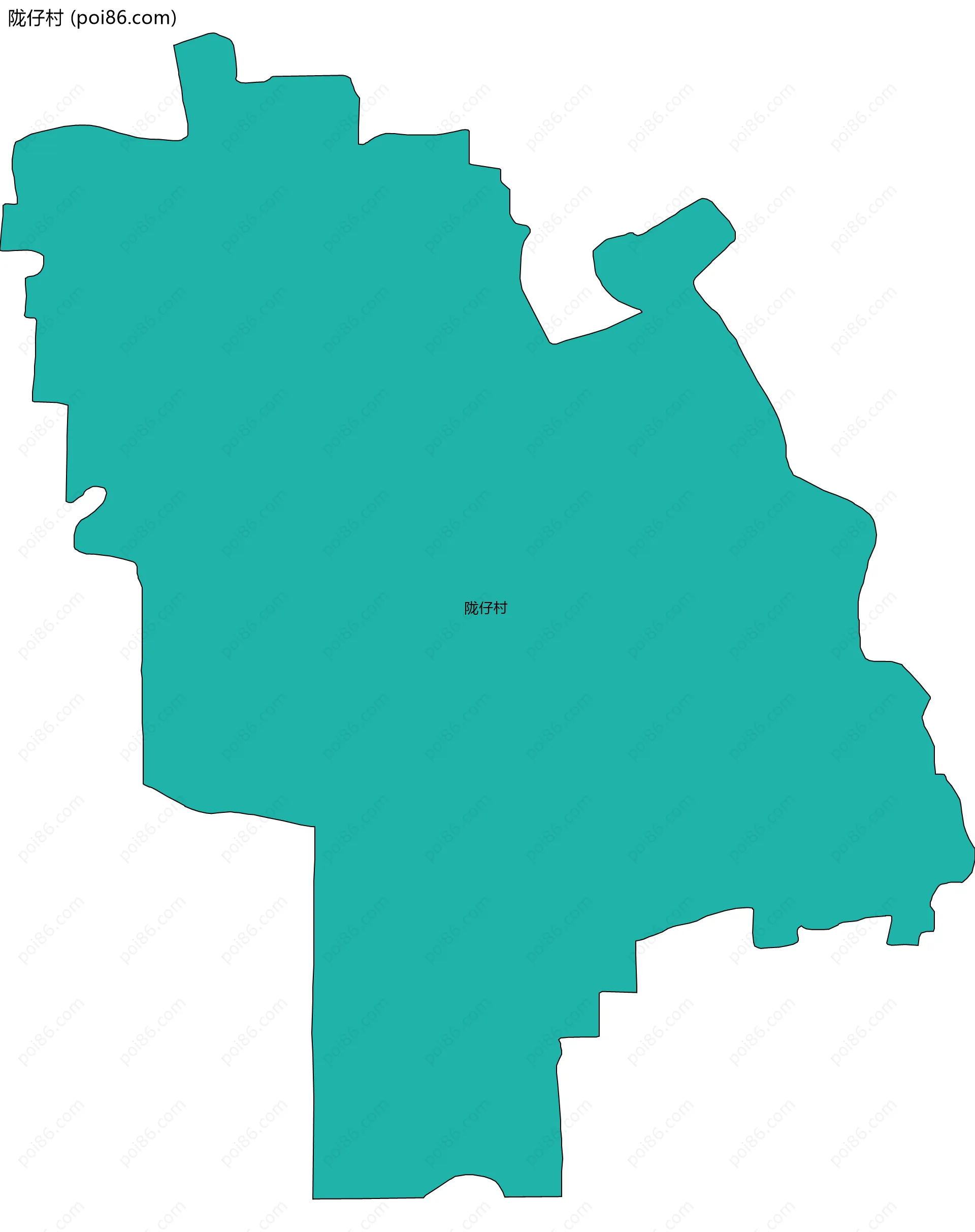 陇仔村边界地图