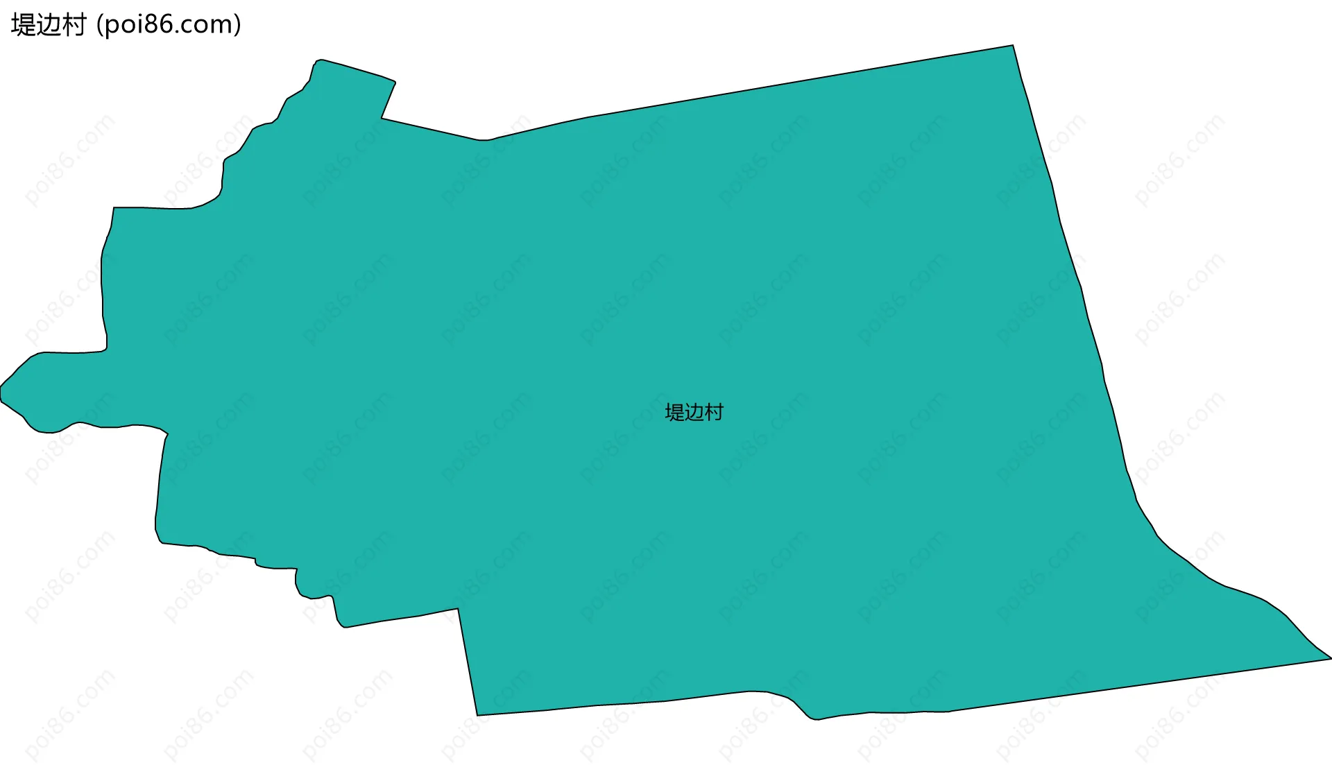 堤边村边界地图