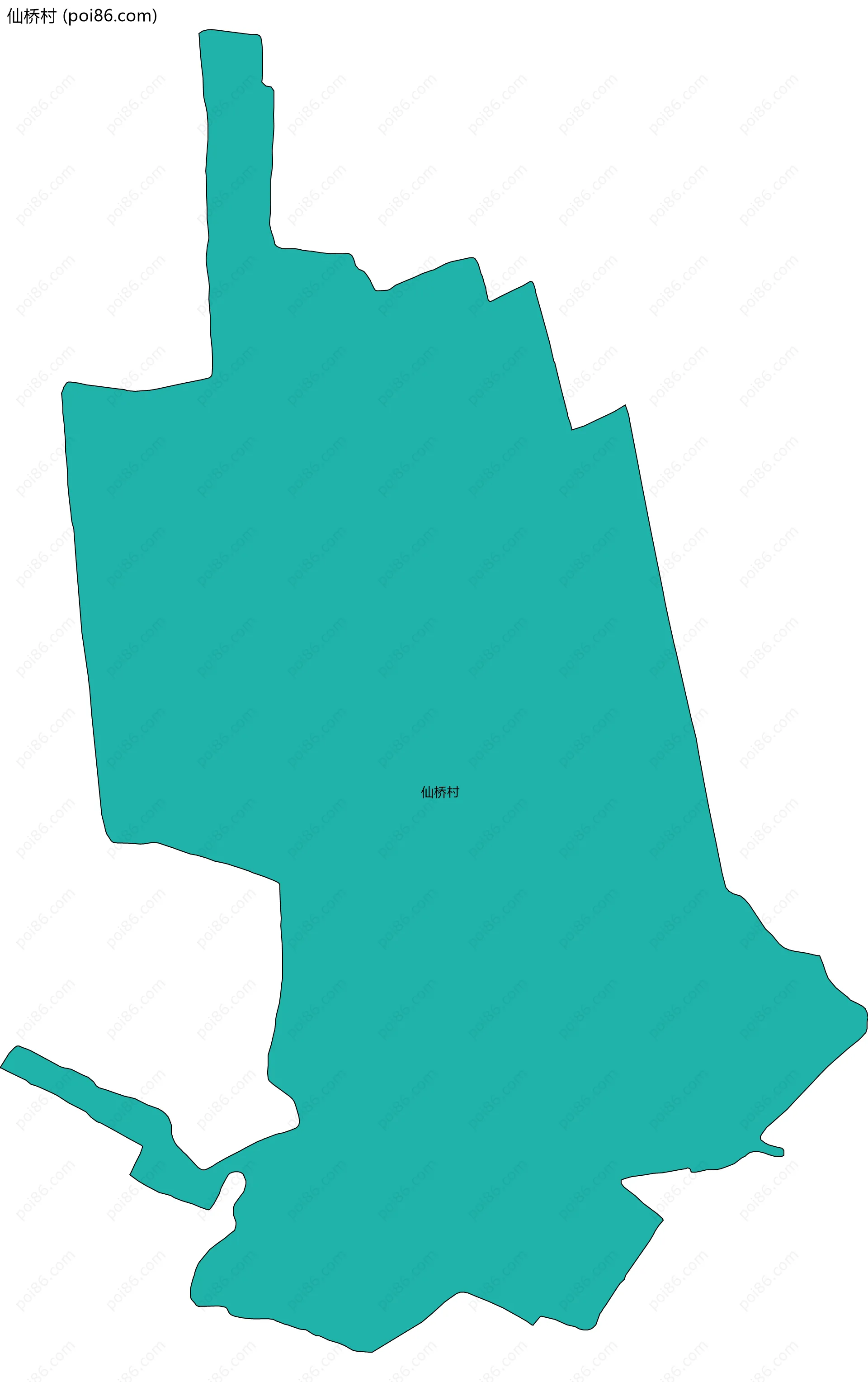 仙桥村边界地图